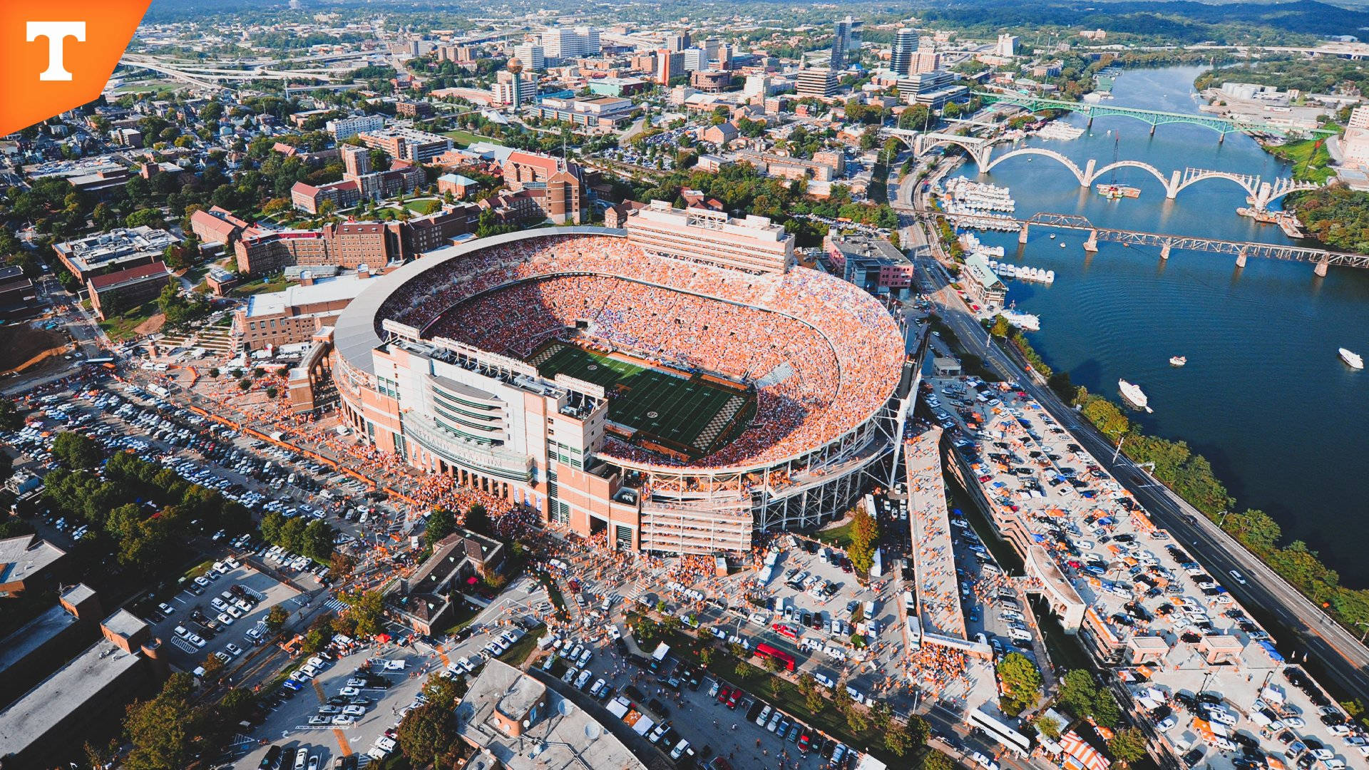 University Of Tennessee Stadium Aerial Shot