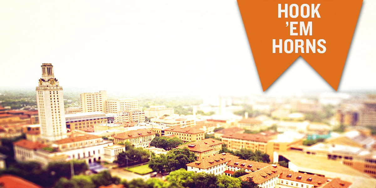 University Of Texas Aerial Poster Background