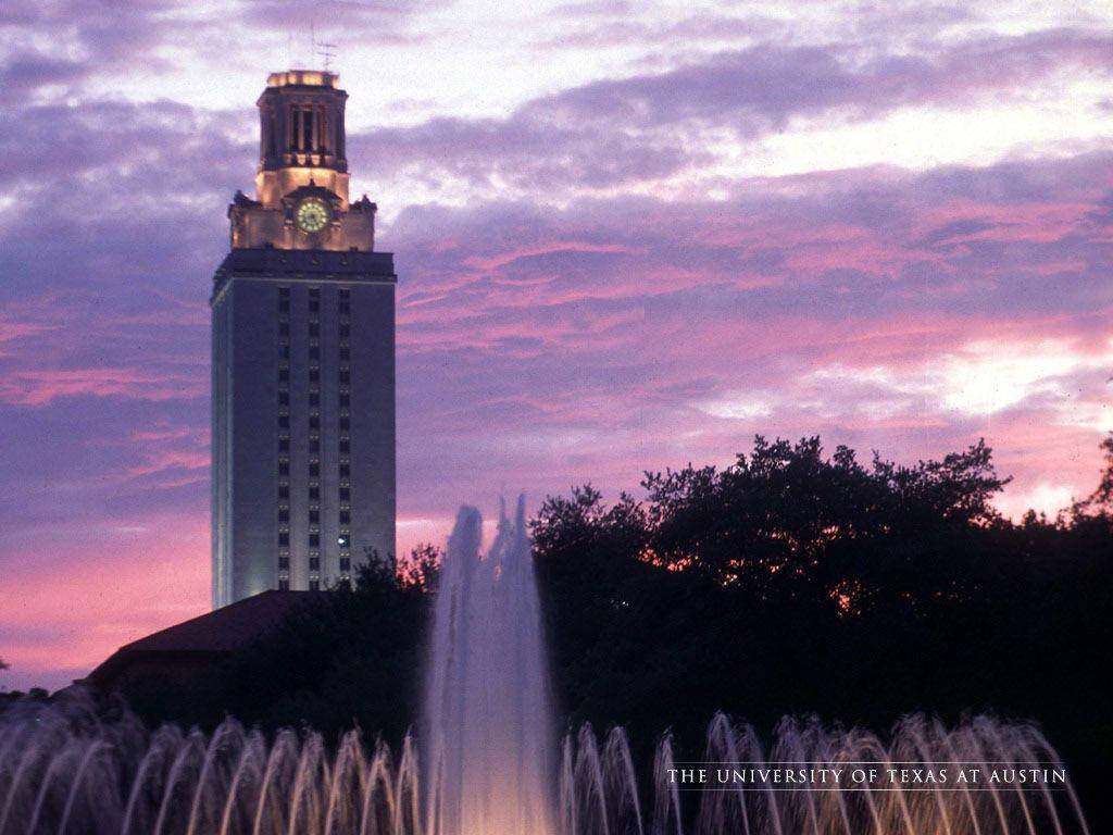 University Of Texas Clock Tower Background