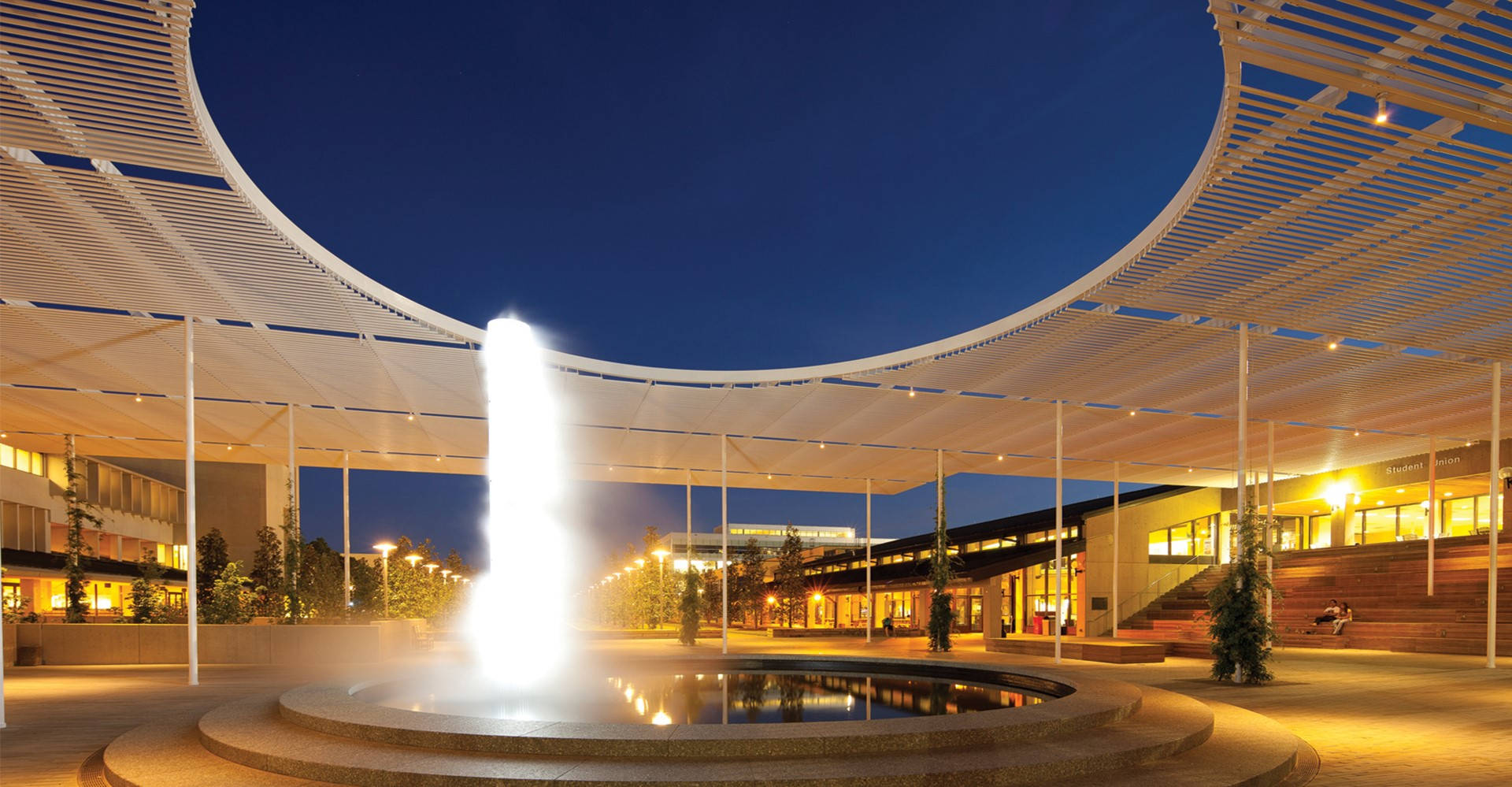 University Of Texas Water Fountain Background