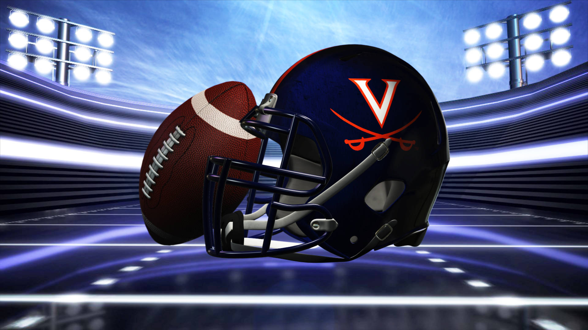 University Of Virginia Cavaliers Helmet Football Background