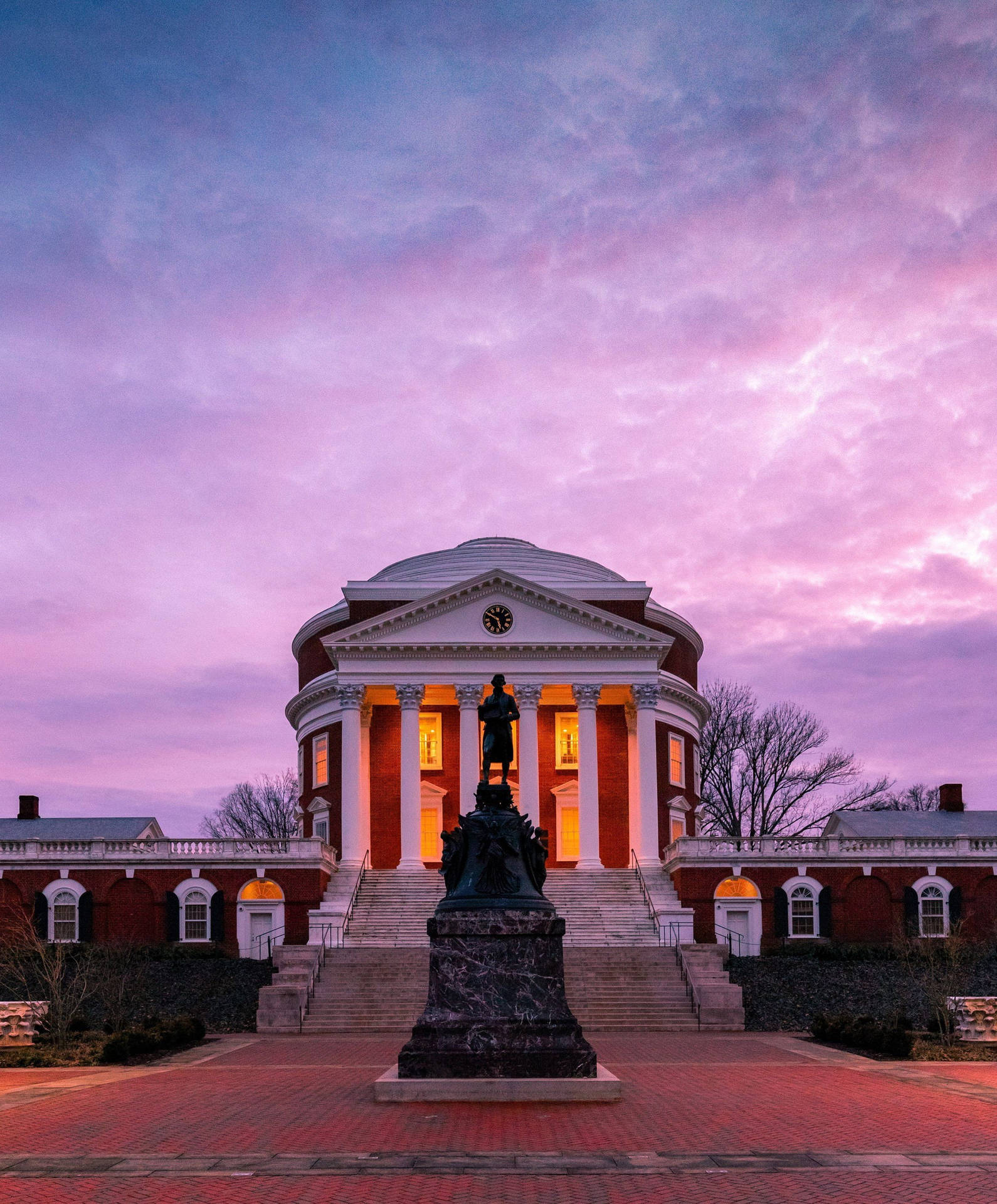 University Of Virginia Purple Clouds Background