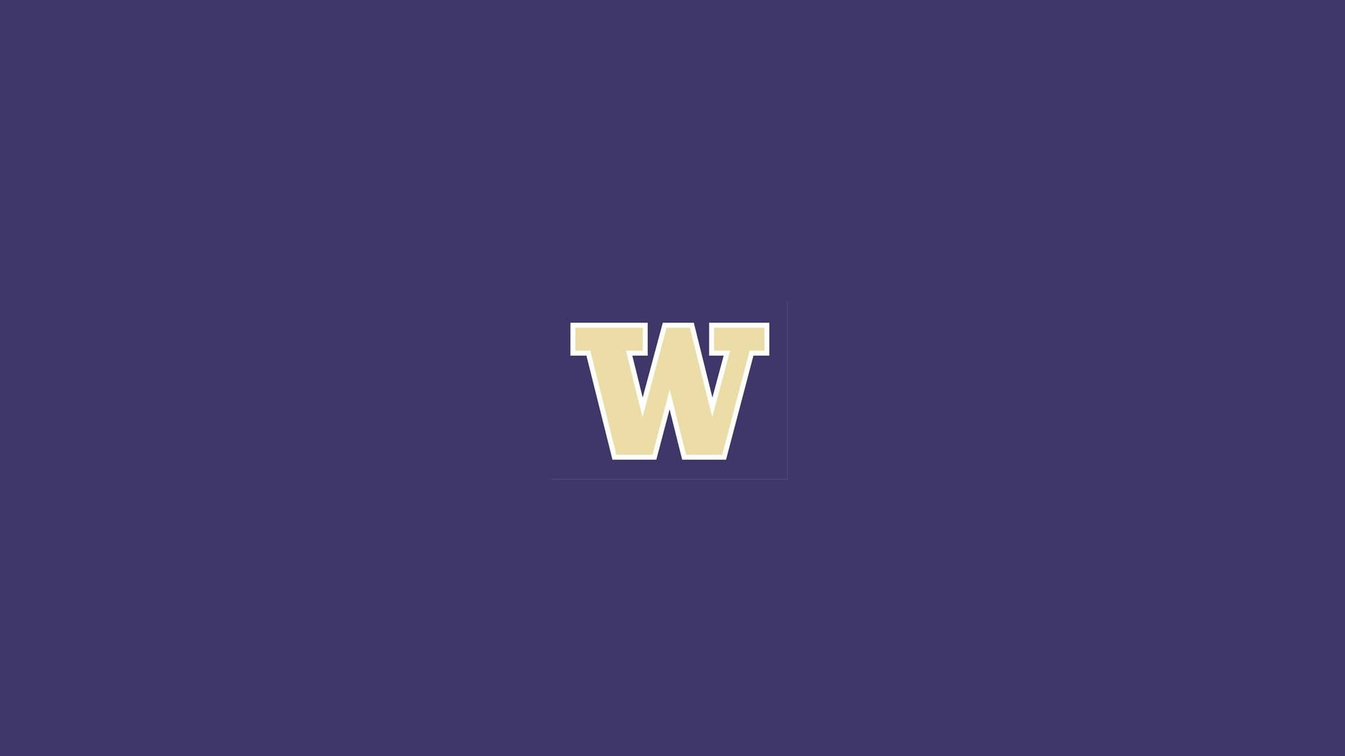 University Of Washington Logo In Plain Background Background