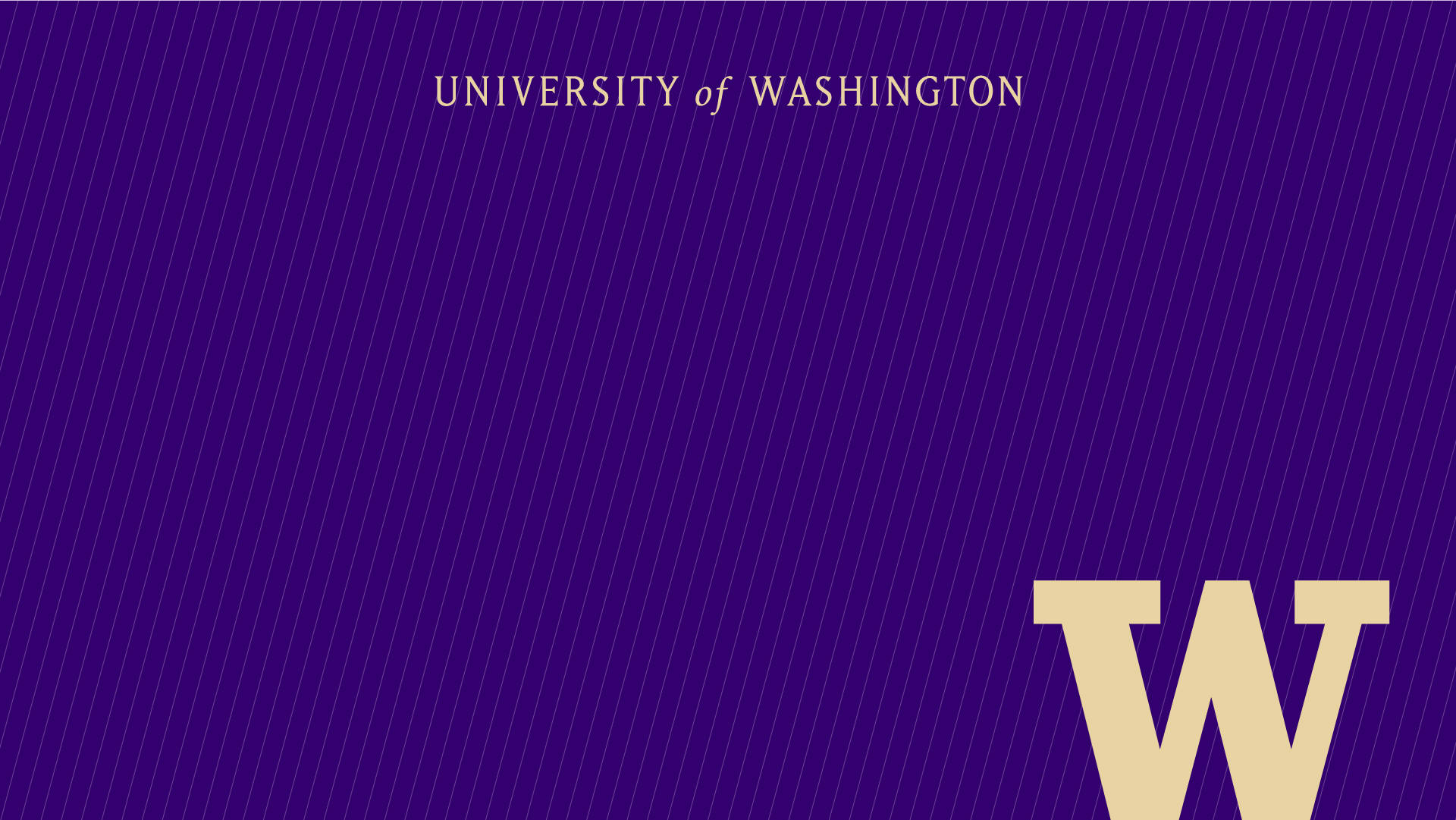 University Of Washington Purple Logo Background