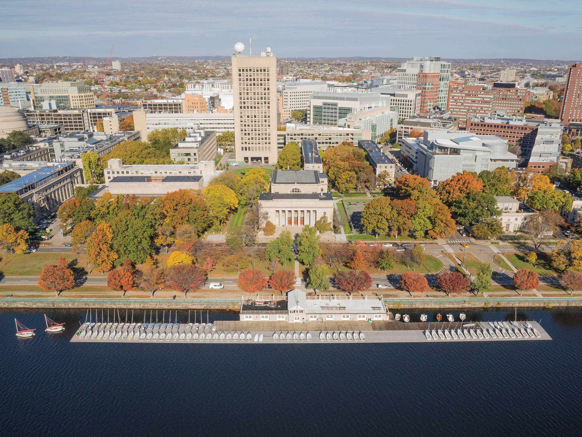 University Of Wisconsin-madison Aerial View Background