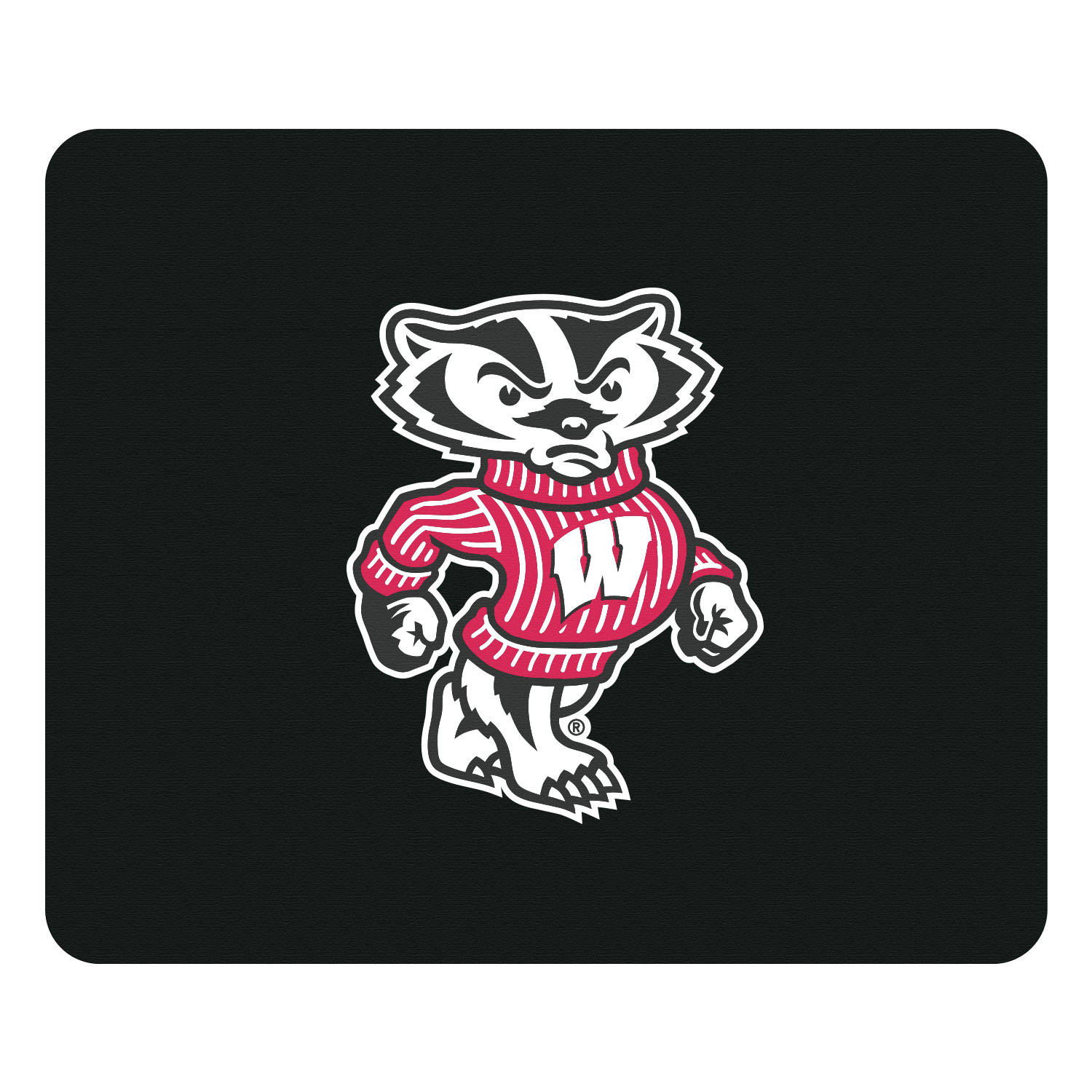 University Of Wisconsin-madison Mascot In Black Background