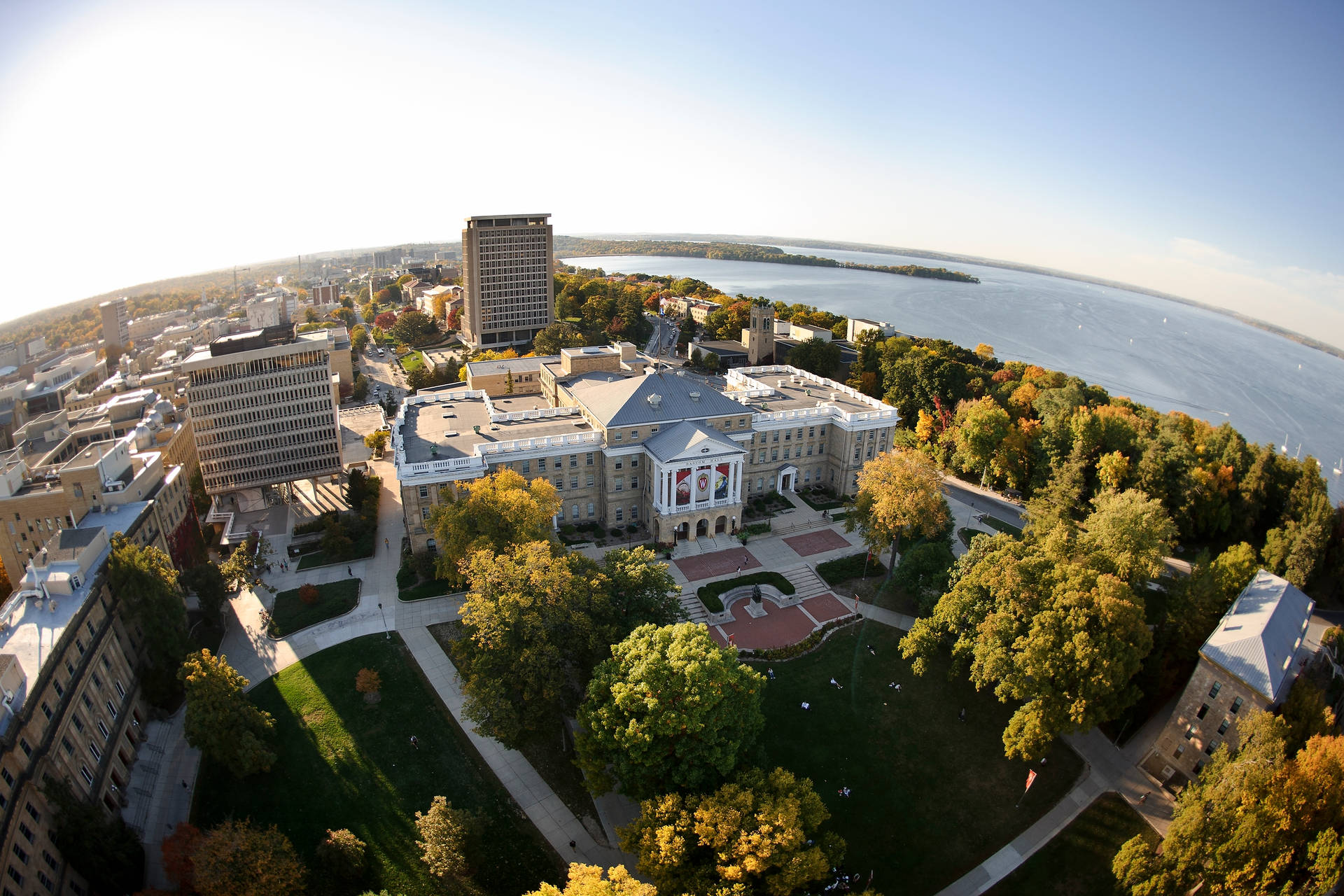 University Of Wisconsin-madison Top View Background