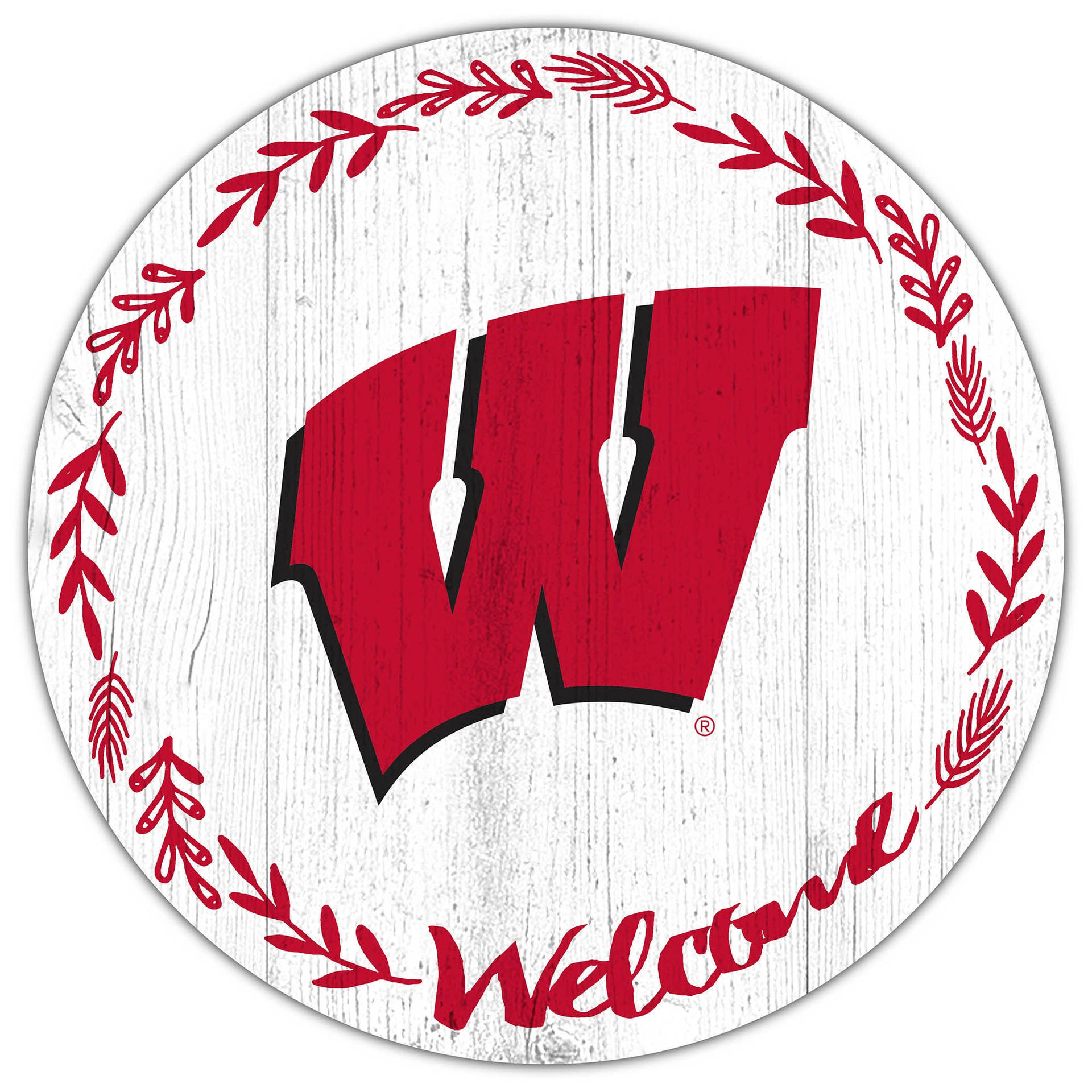 University Of Wisconsin-madison Welcome Badge Background