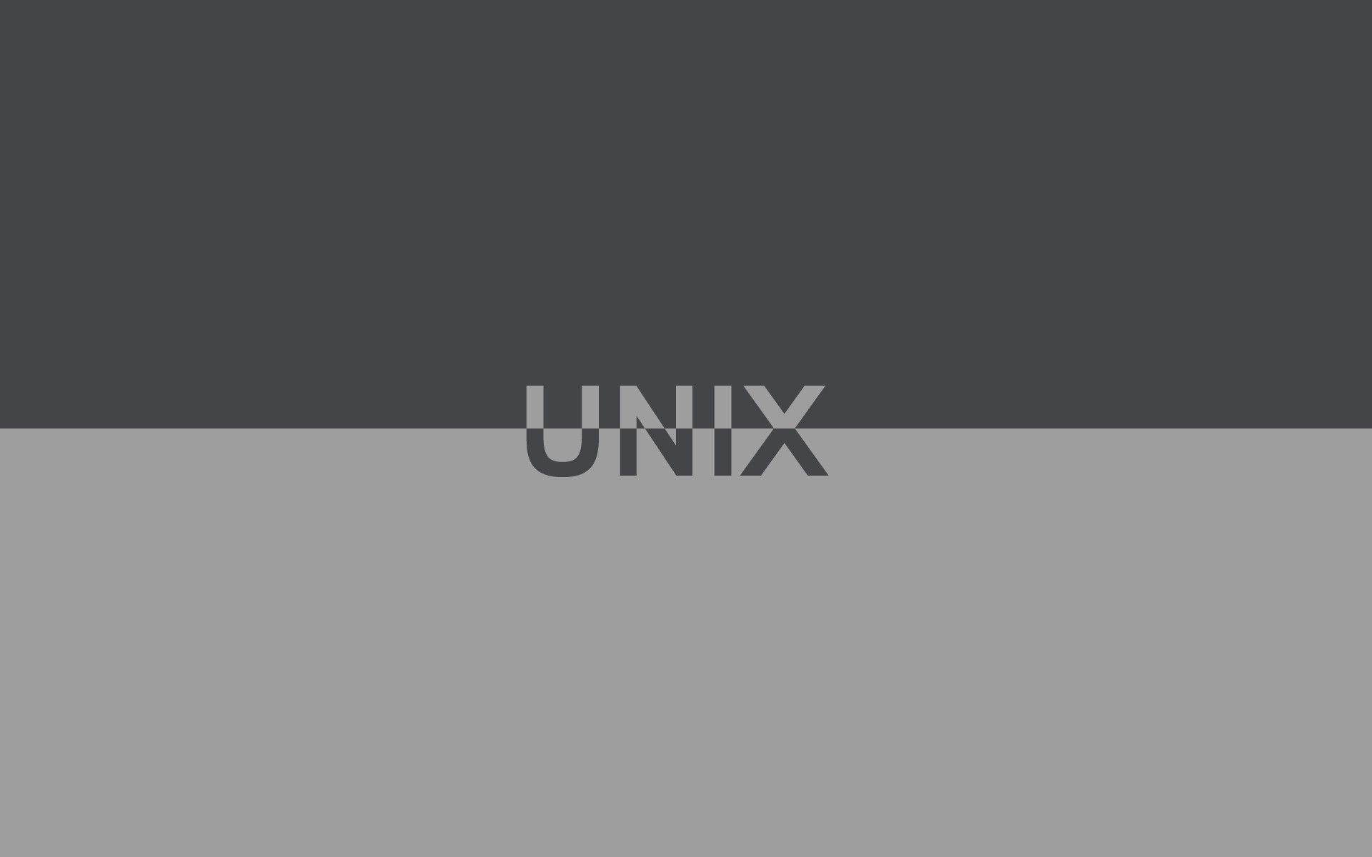 Unix Grayscale Style Logo