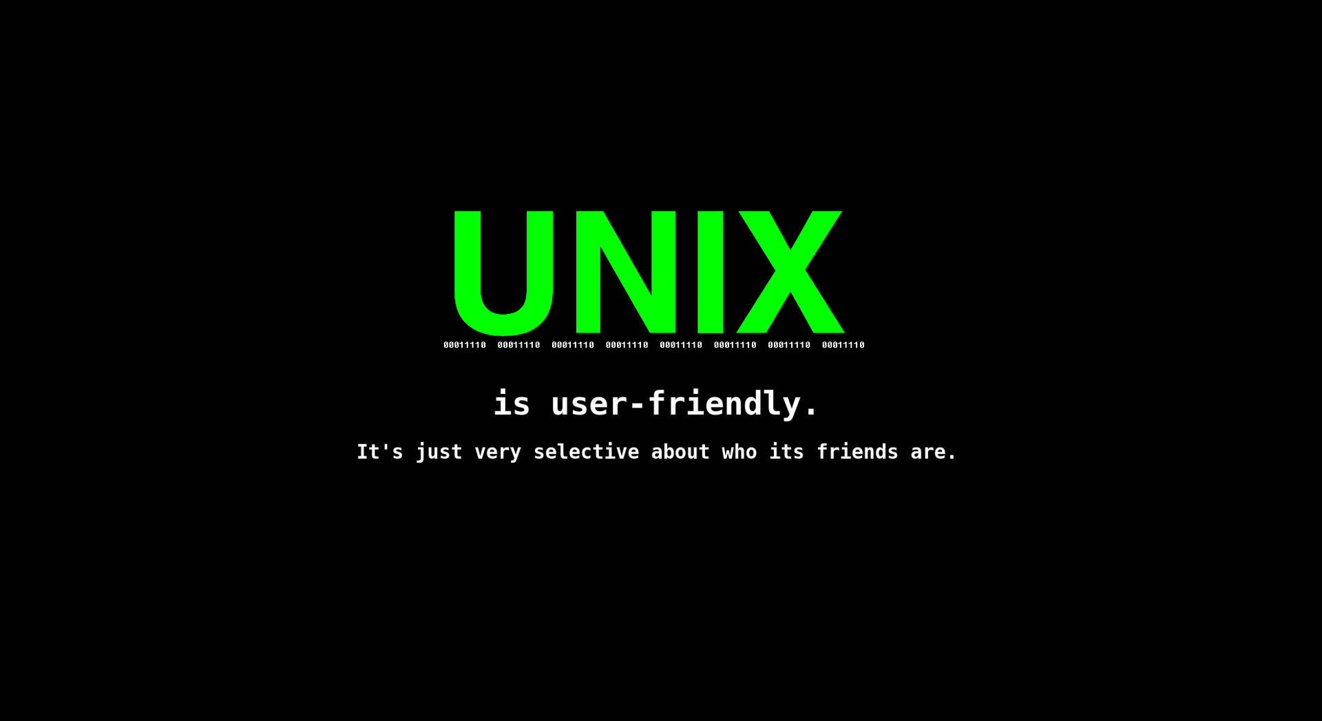 Unix User-friendly Computer System