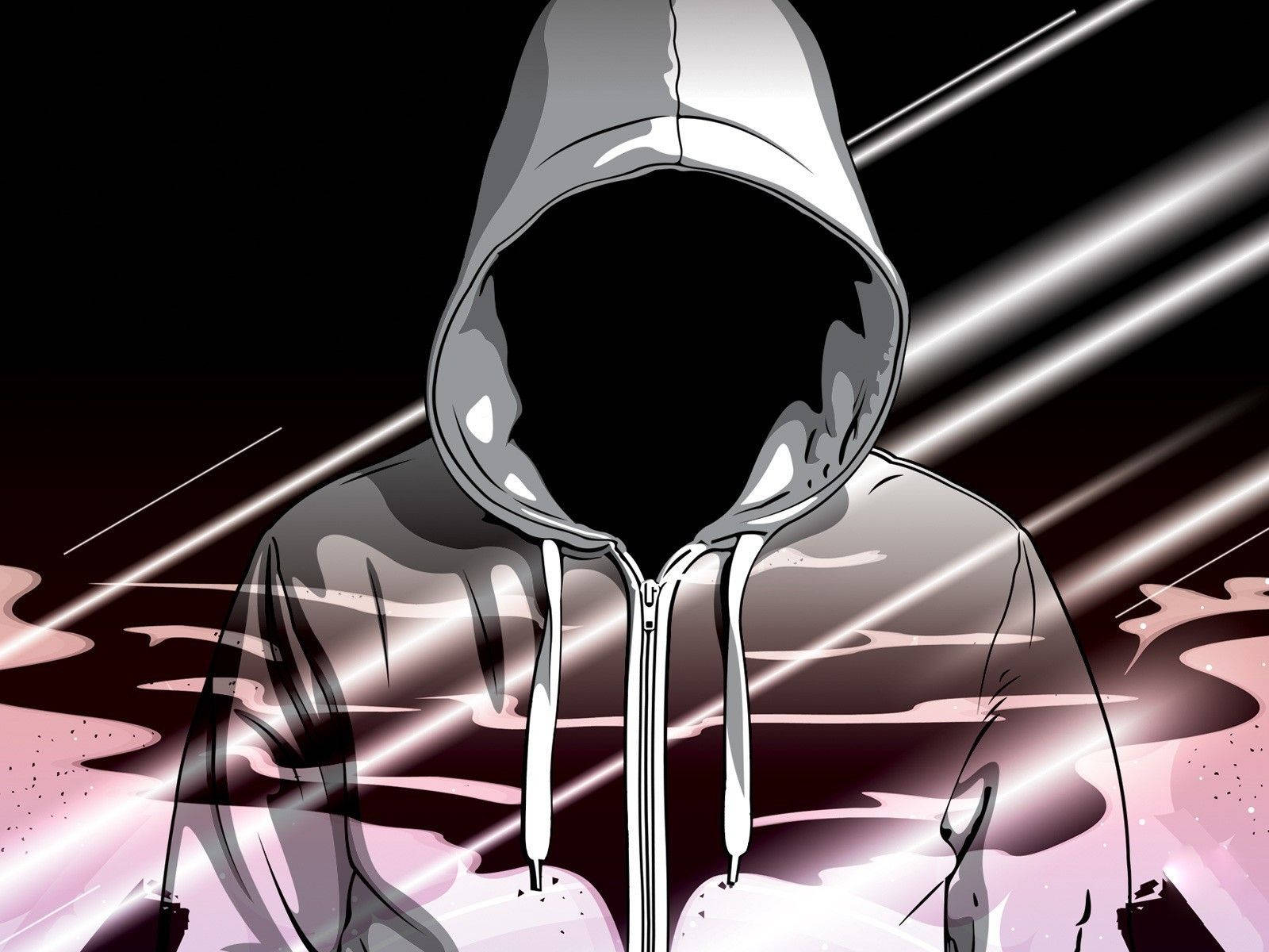 Unknown Man In A Hood Background