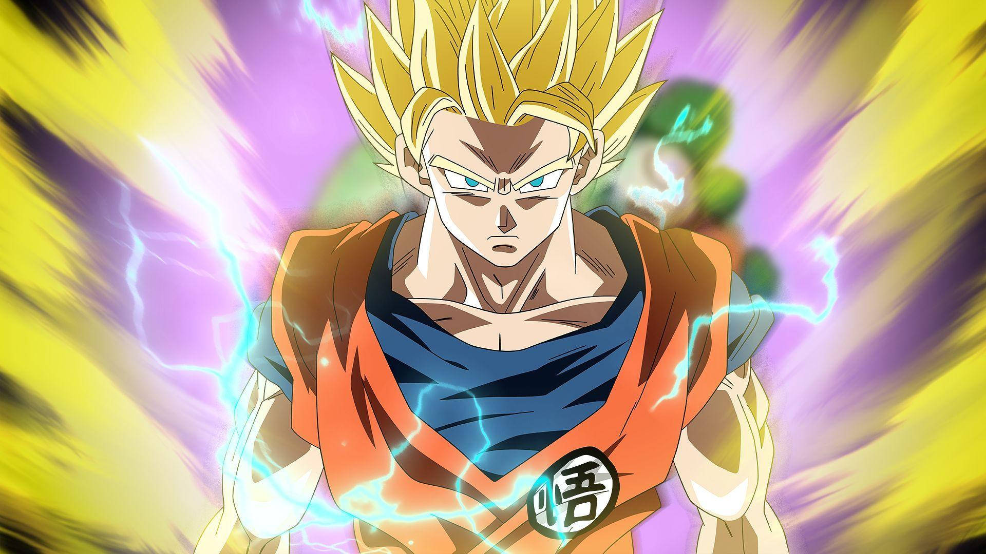 Unleash Goku's Full Power In The Fight Against Evil With Dragon Ball Super Background