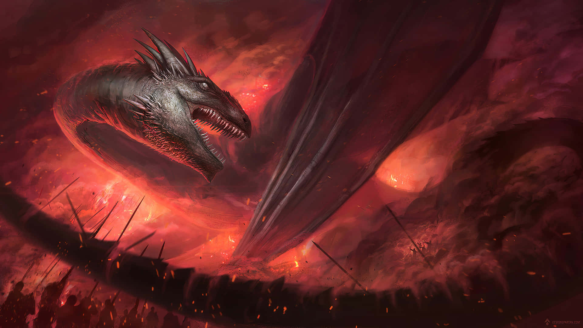 Unleash The Epic Dragon Background