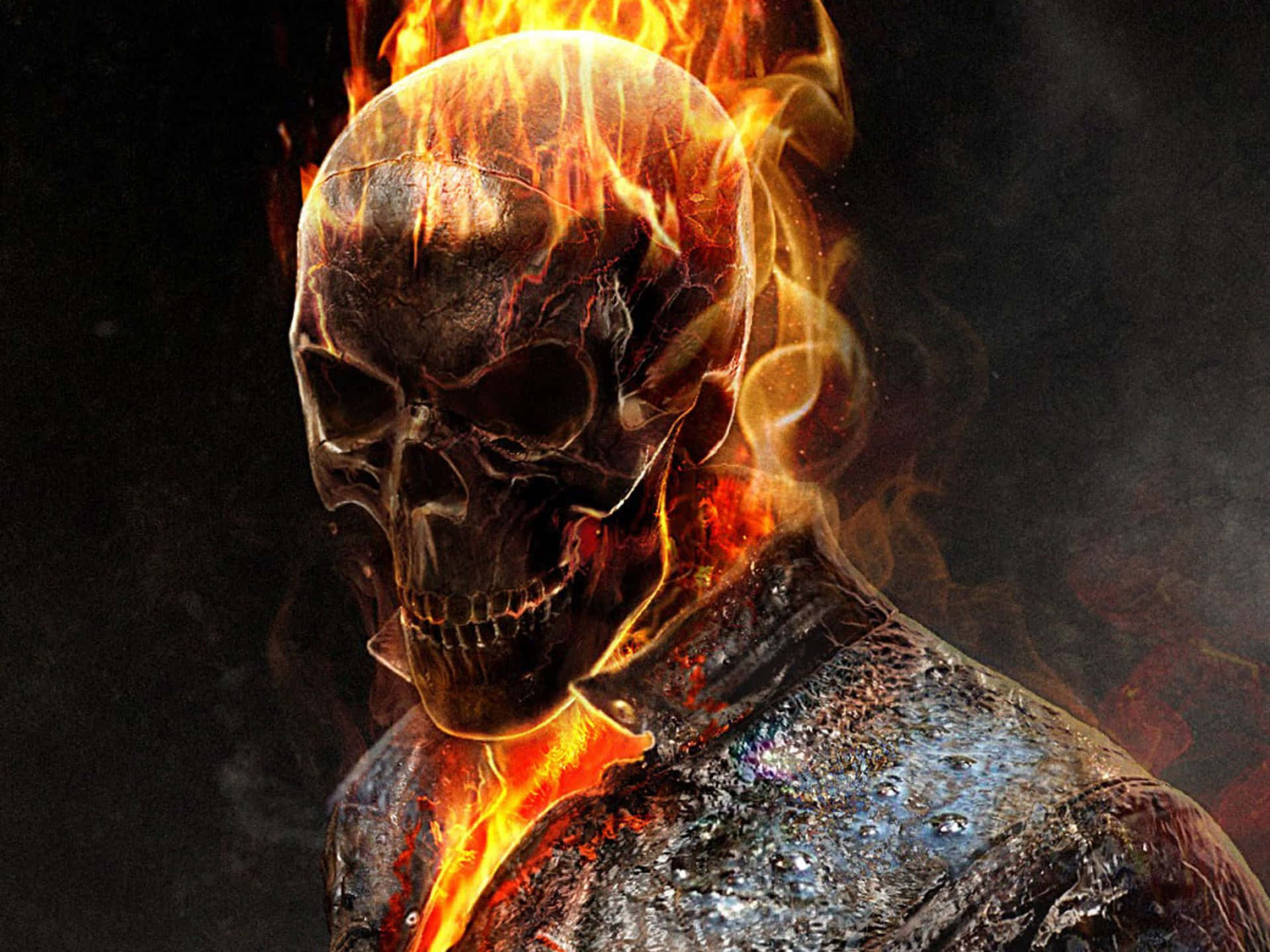 Unleash The Fiery Power Of A Blazing Skull