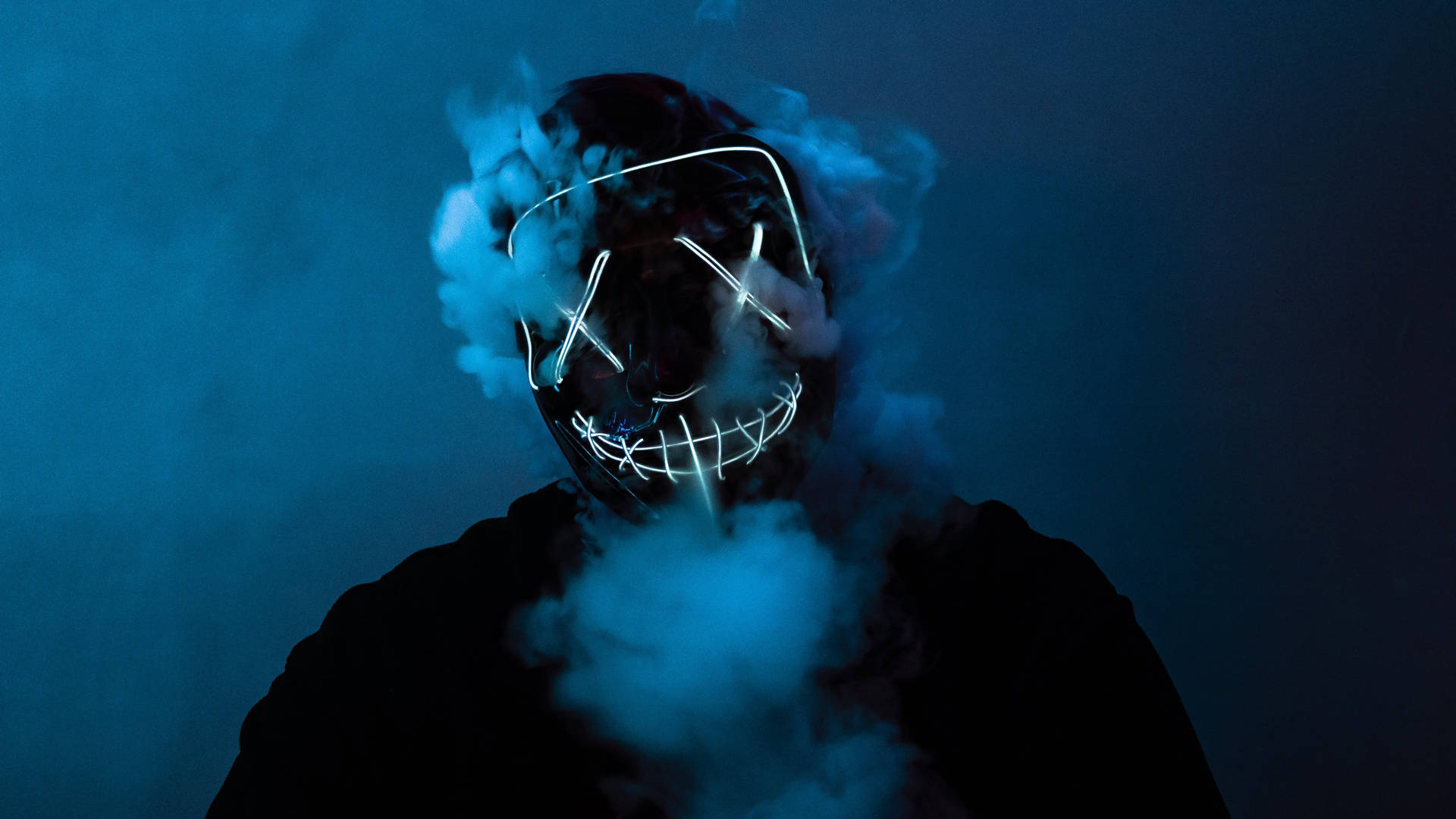 Unleash The Night With The Smoking Purge Mask Background