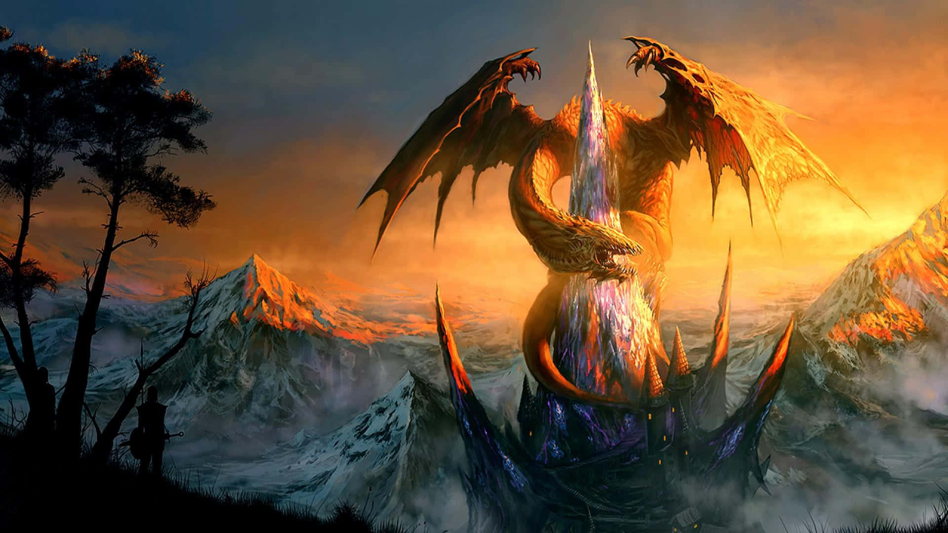Unleash The Power Of Awesomeness With Awesome Dragon Background