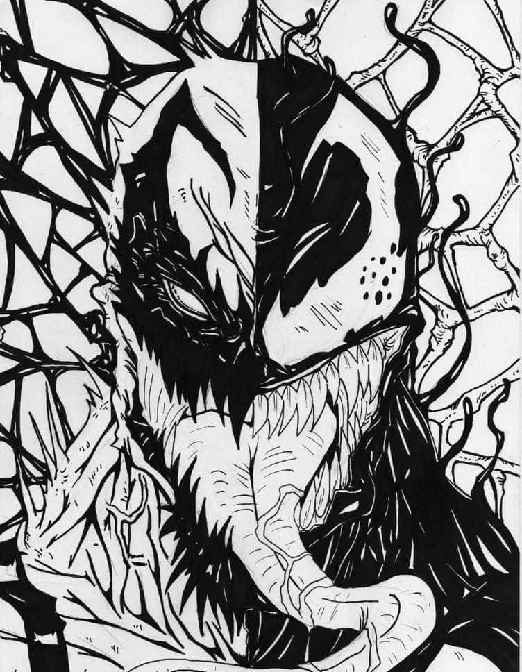 Unleash The Power Of Black Venom Background