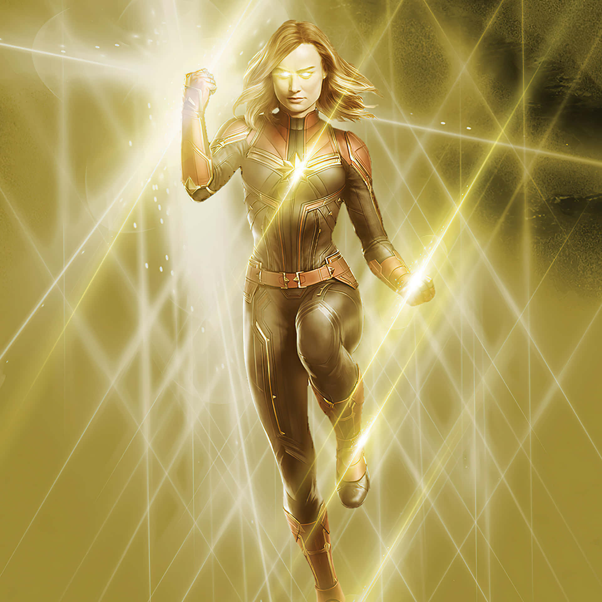 Unleash The Power Of Captain Marvel With An Ipad Background