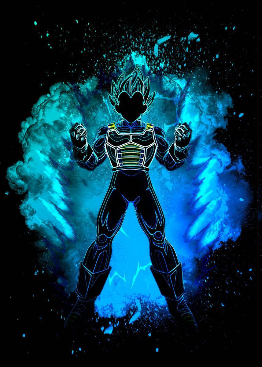 Unleash The Power Of Dark Vegeta Background