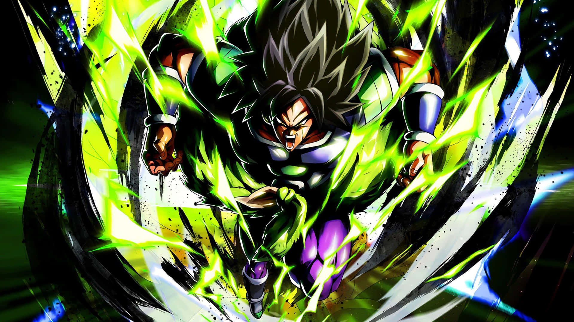 Unleash The Power Of Legendary Super Saiyan Broly Background