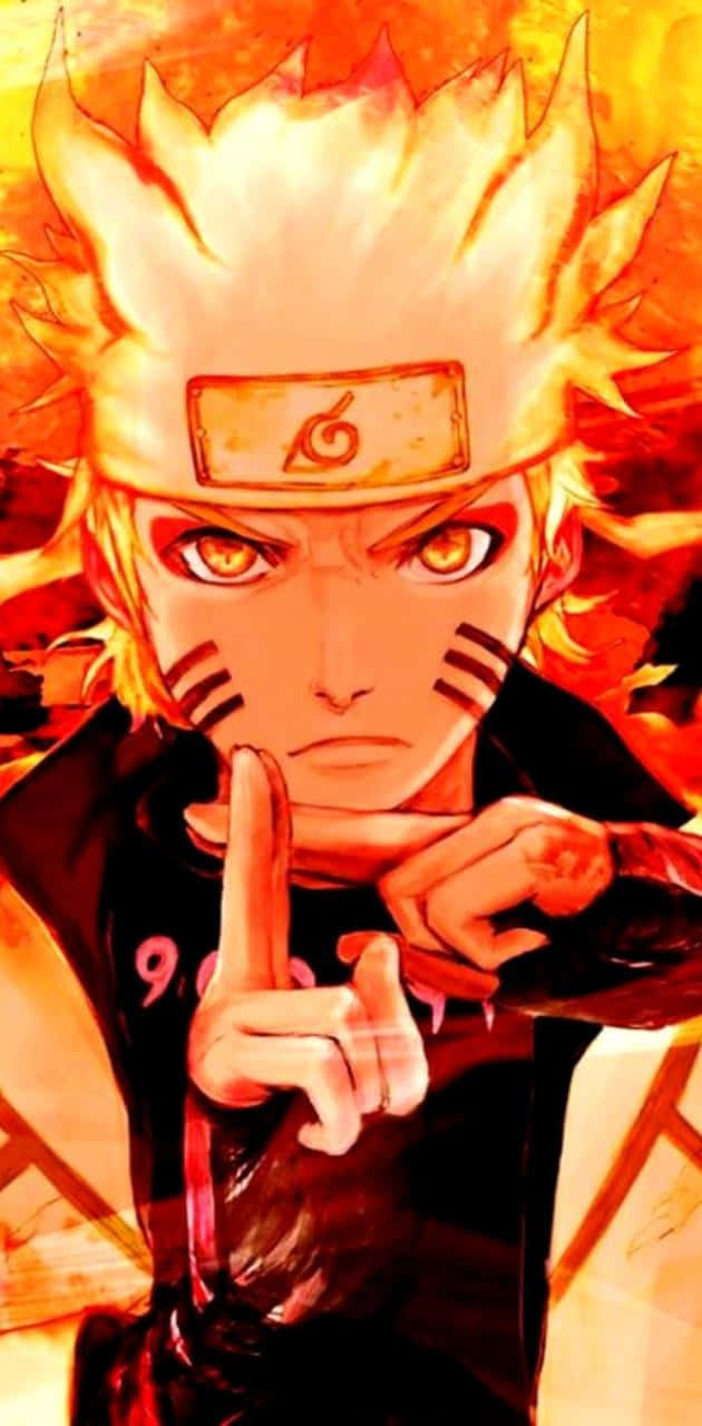 • Unleash The Power Of Naruto With Fire Background