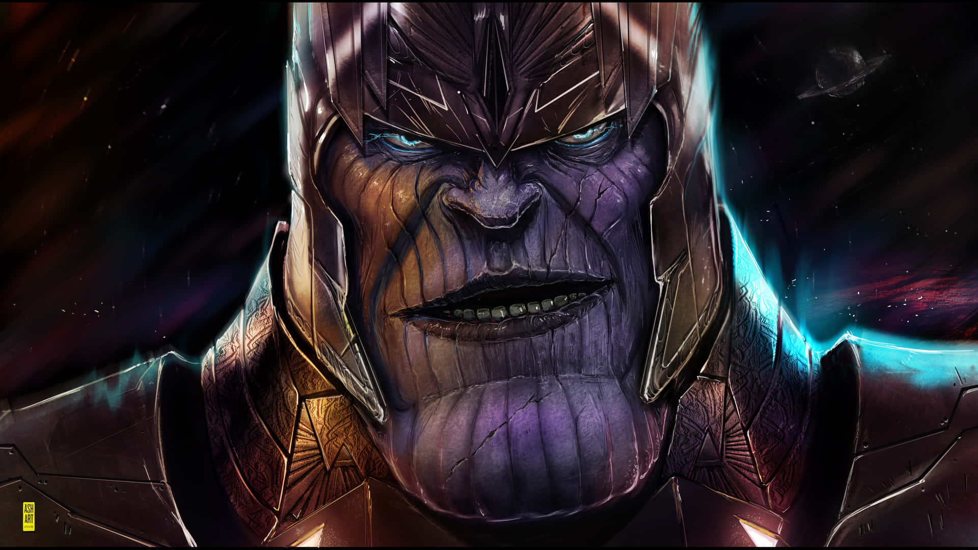 Unleash The Power Of Thanos 4k Digital Background