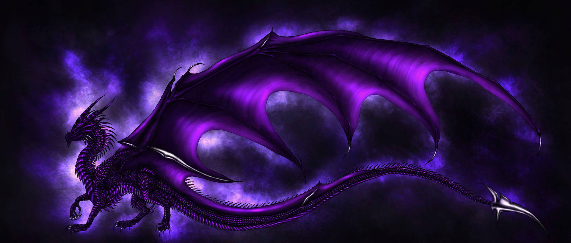 Unleash The Power Of The Galaxy Dragon. Background