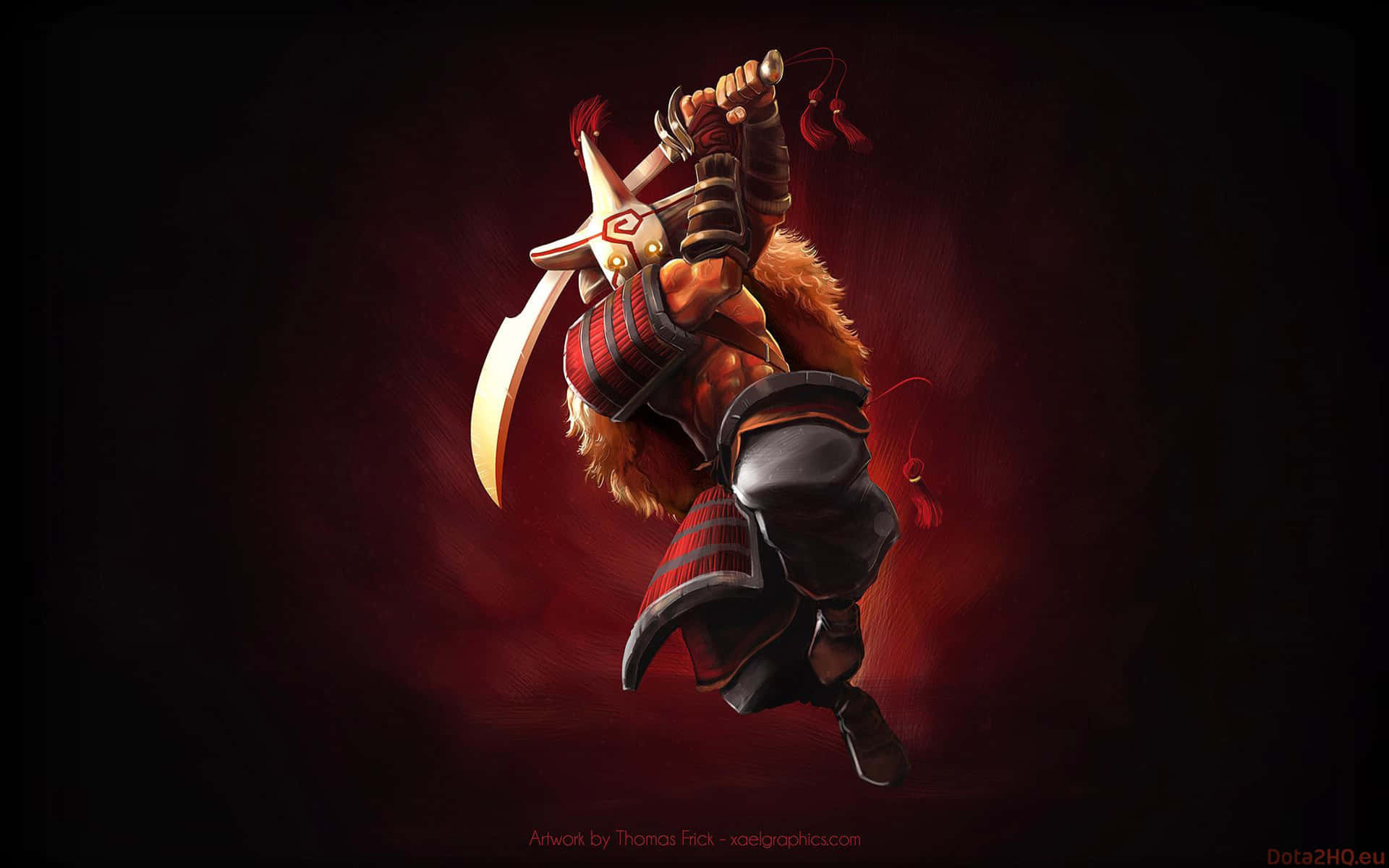 Unleash The Power Of The Mighty Juggernaut From Dota 2 Background