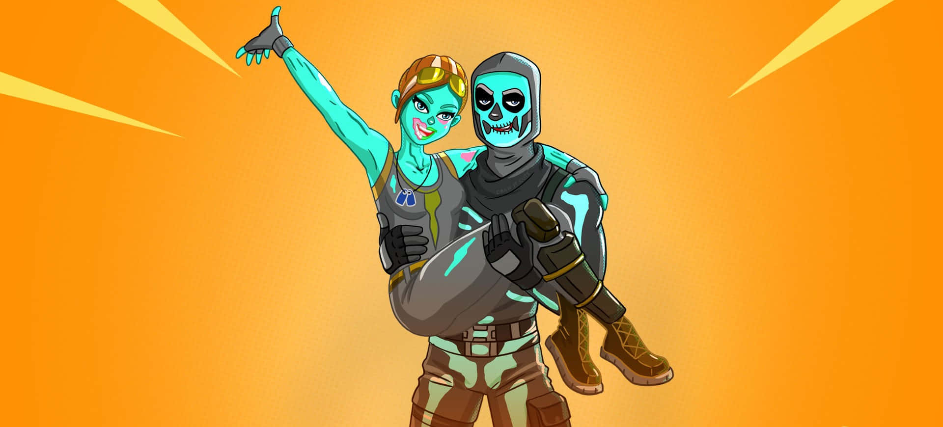 Unleash The Power Of The Purple Skull Trooper Background