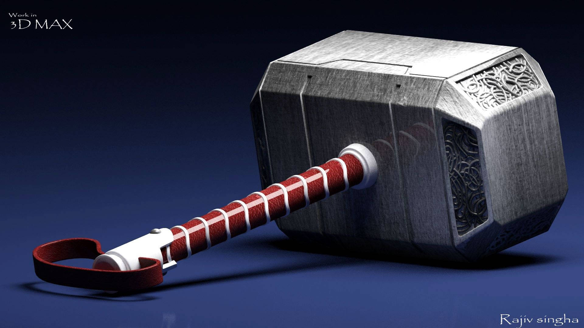 Unleash The Power Of Thor With His Mythical Hammer Mjölnir Background