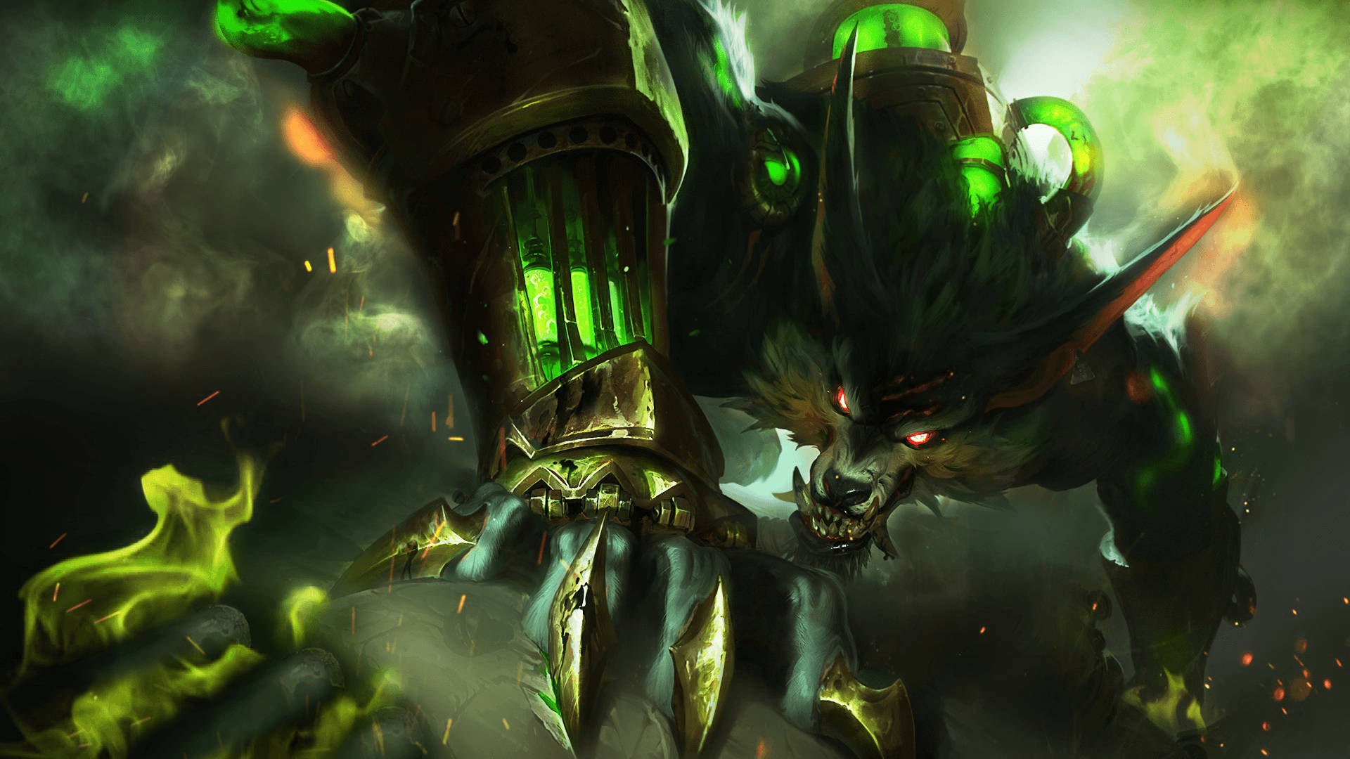 Unleash The Power Of Warwick In Riot Games' League Of Legends Background