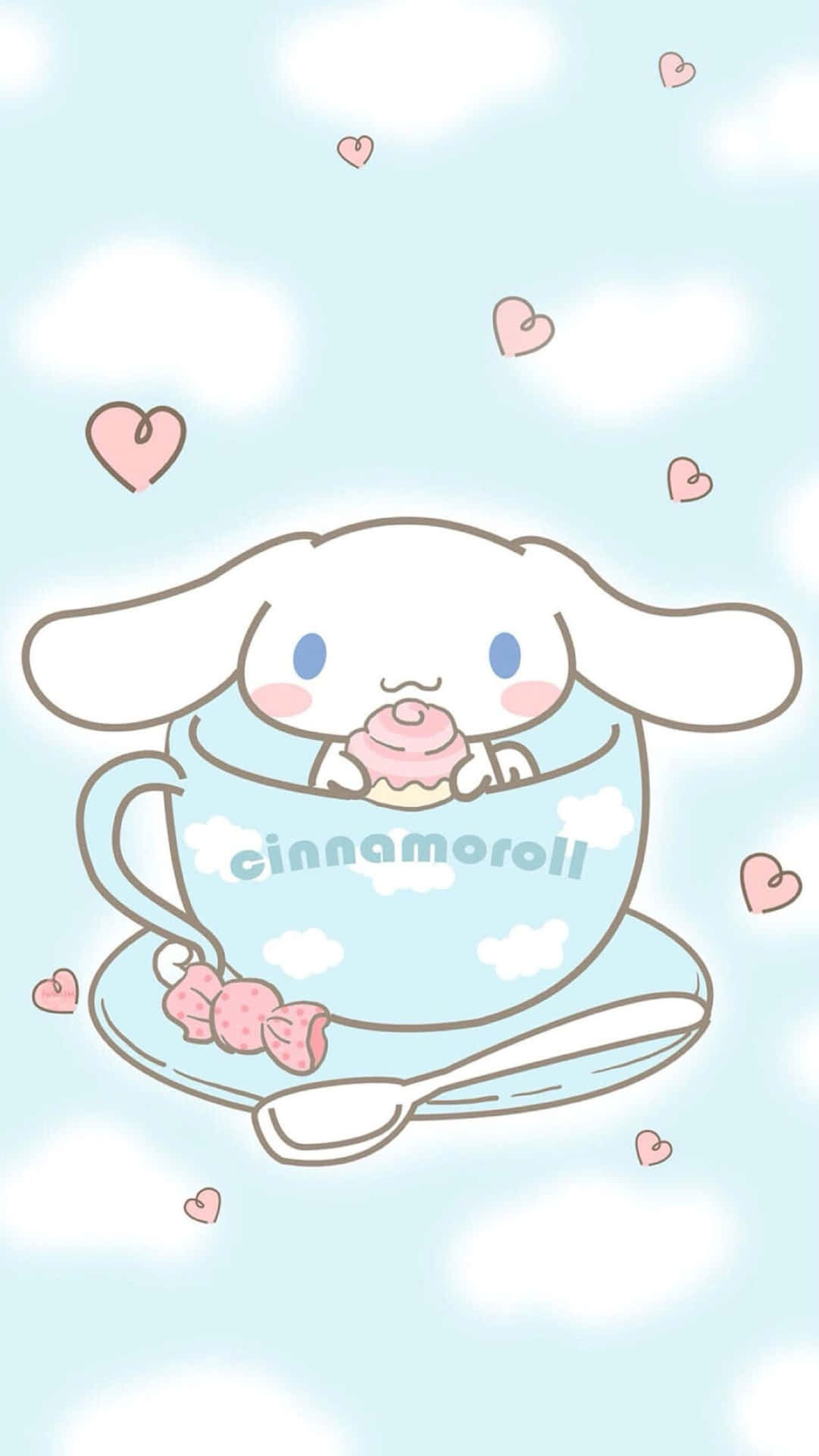 Unleash Your Cuddly Side With This Cinnamoroll Phone Background