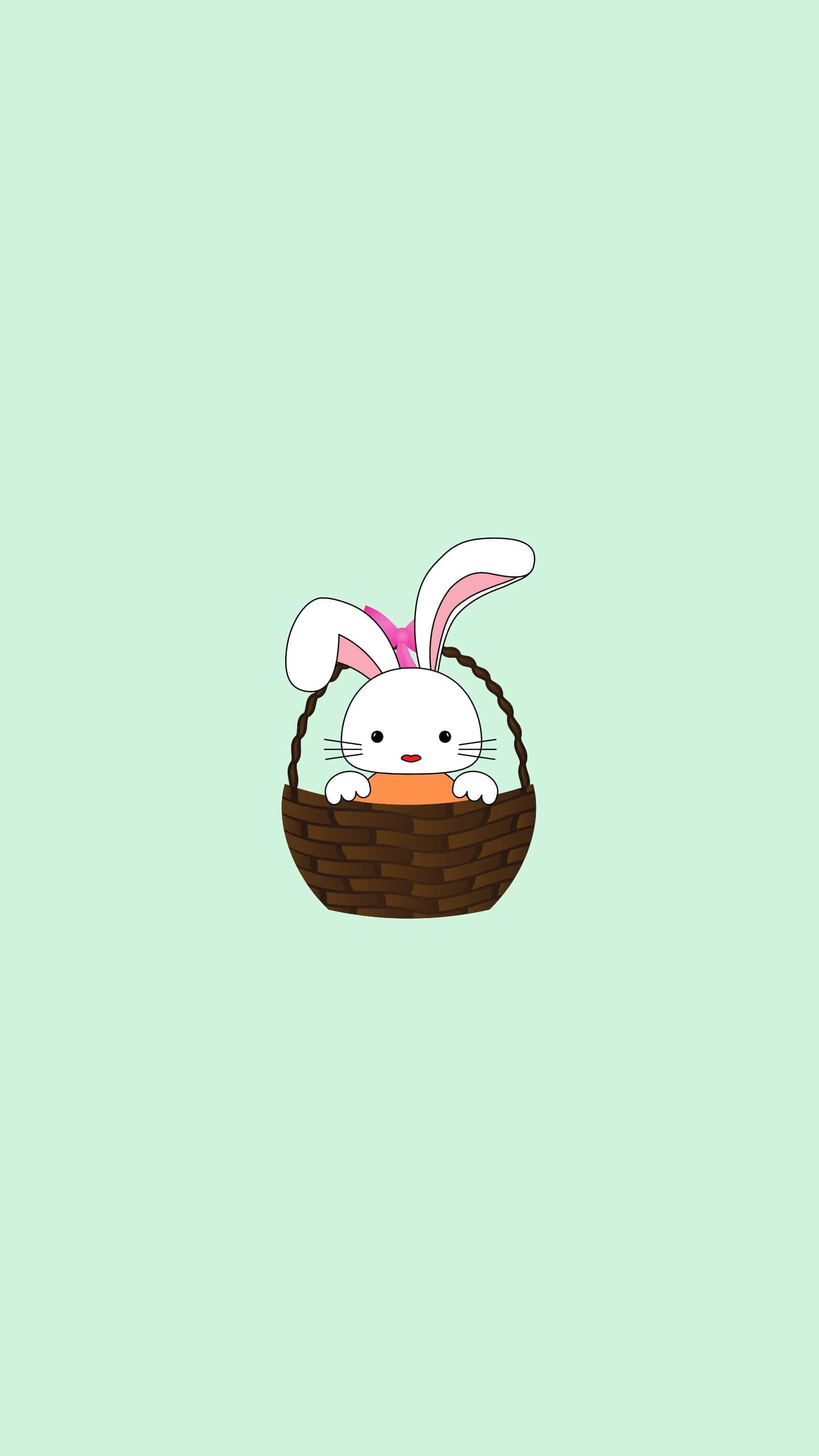 Unleash Your Cuteness With This Adorable Kawaii Bunny Wallpaper! Background