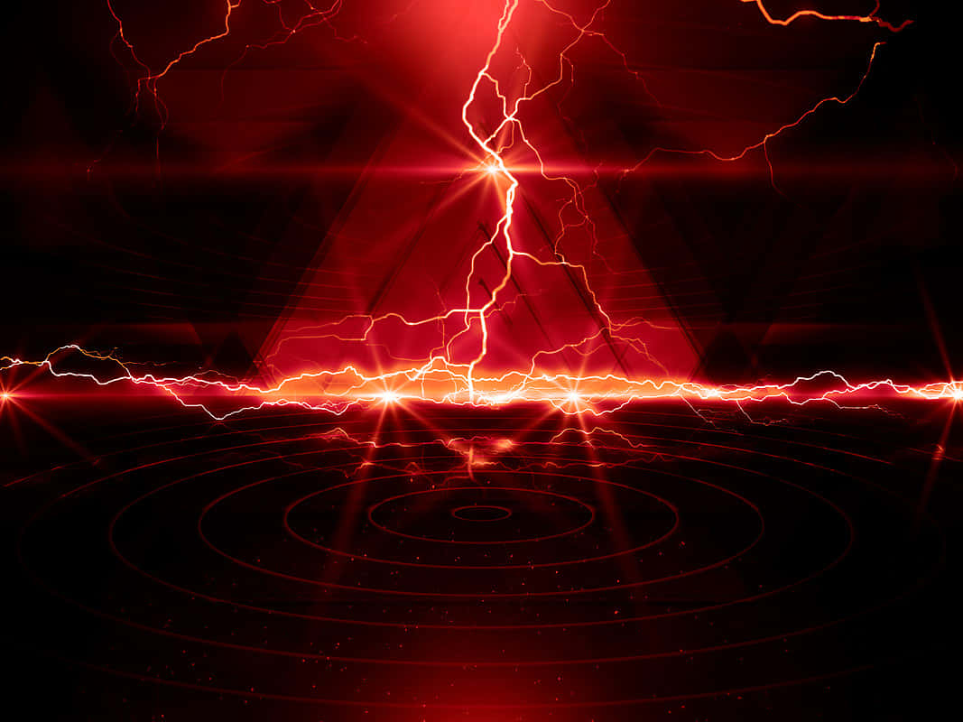 Unleash Your Full Potential With Red Lightning Background