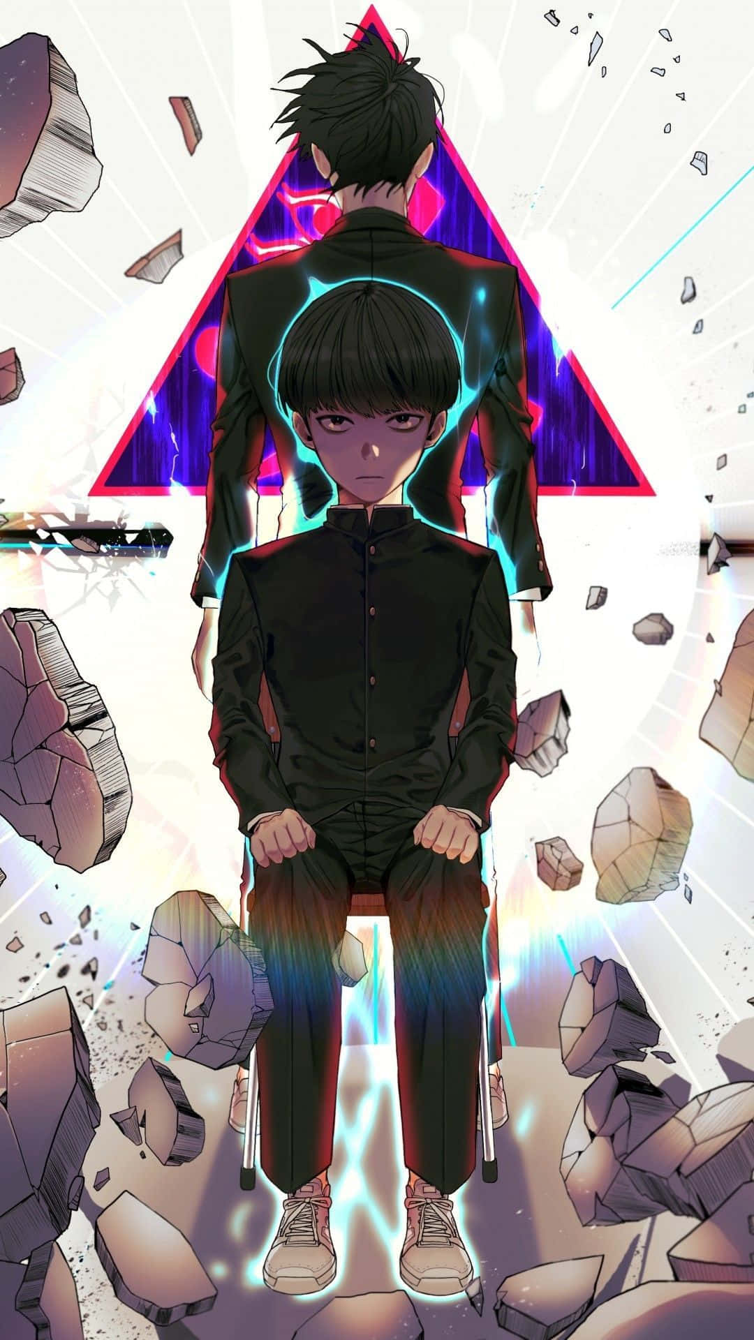 Unleash Your Hidden Powers With Mob Psycho Iphone Background