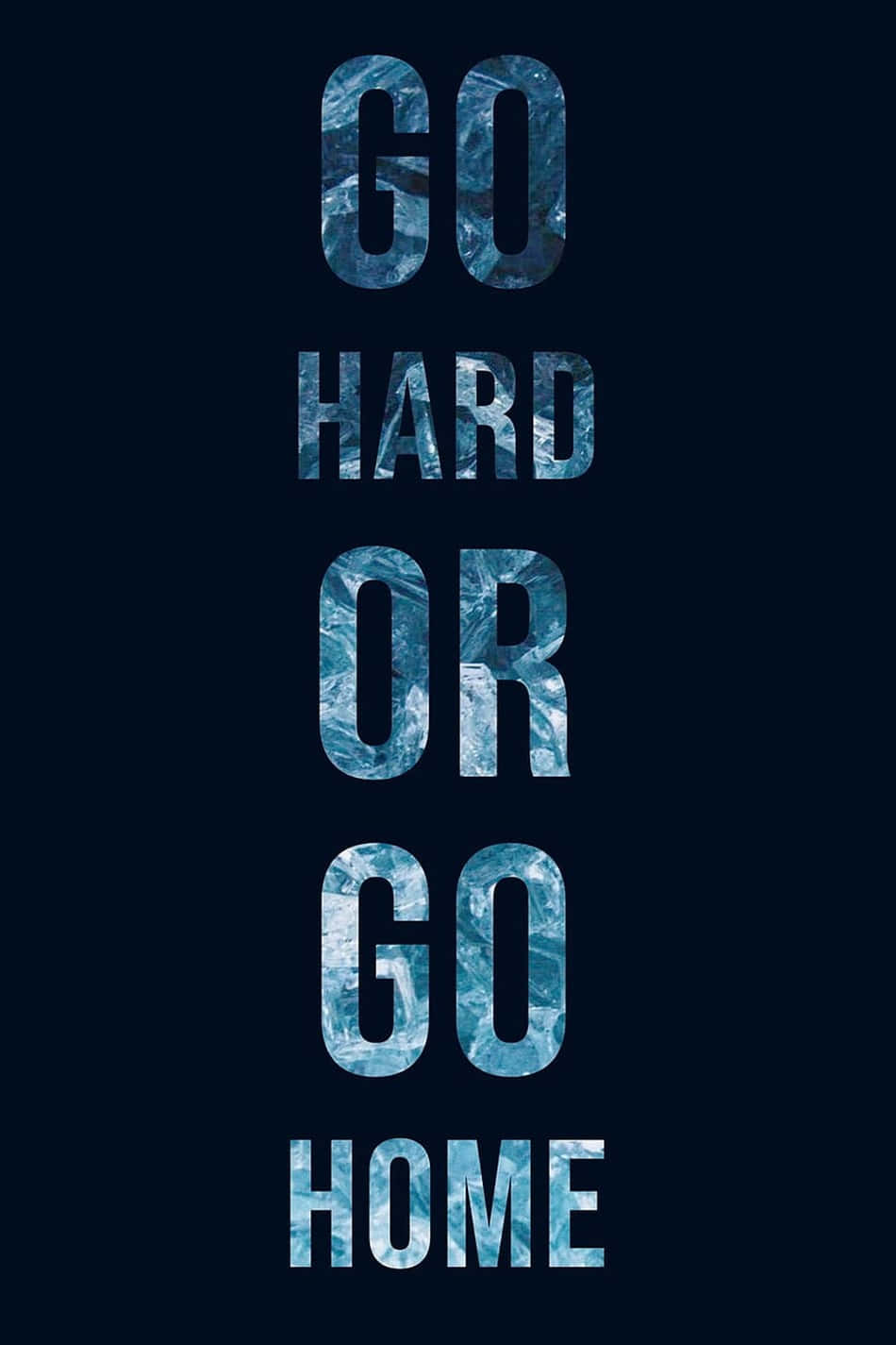 Unleash Your Inner Beast With 'go Hard Or Go Home' Mantra Background