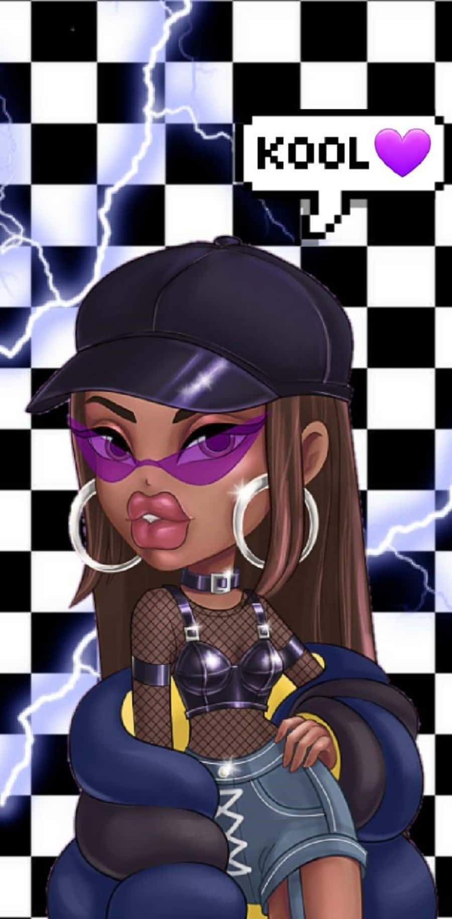Unleash Your Inner Diva With The Black Bratz Aesthetic Background