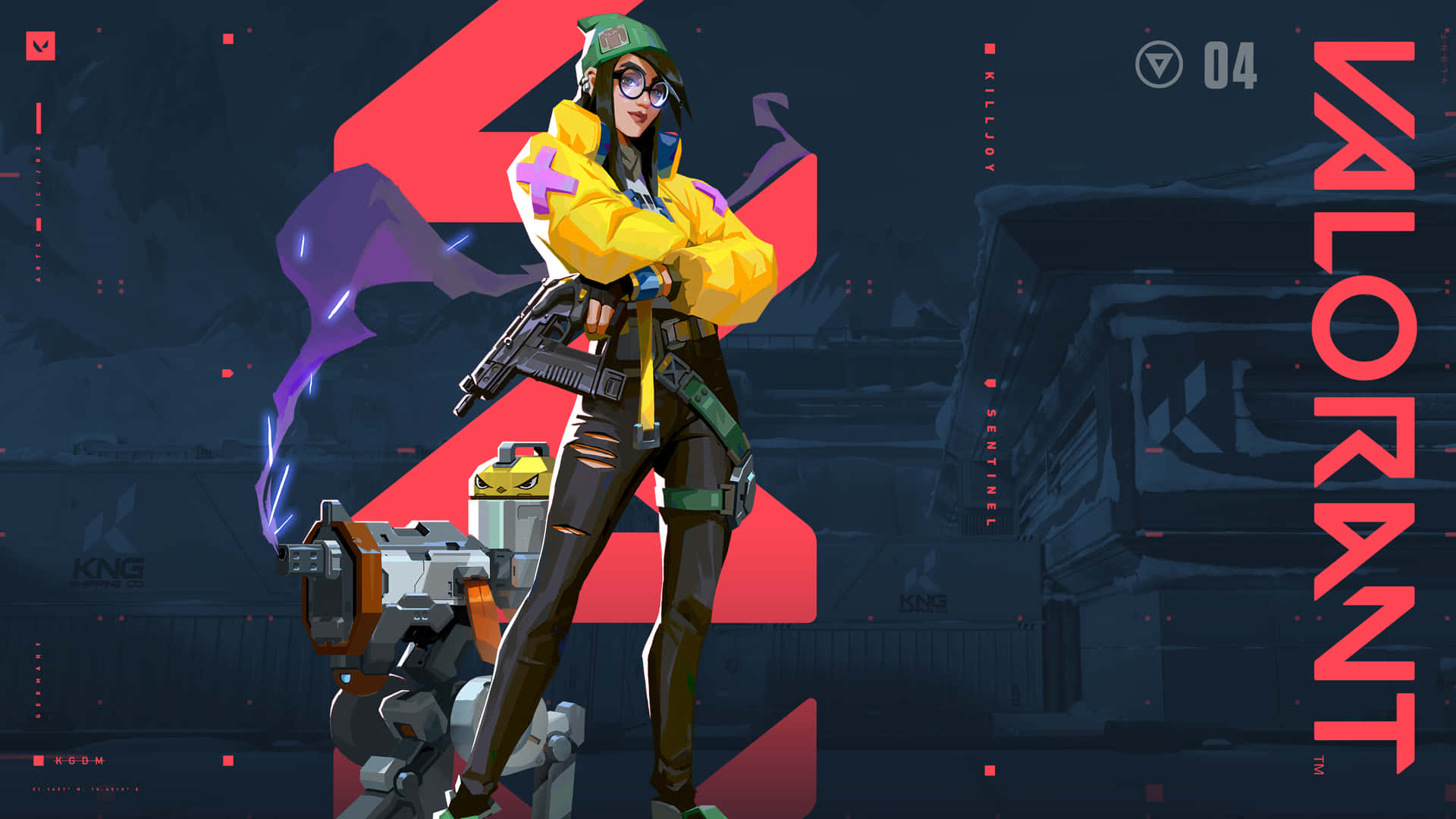 Unleash Your Inner Strategist With Killjoy In Valorant Background