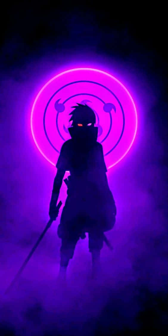 Unleash Your Power With Purple Sasuke Background