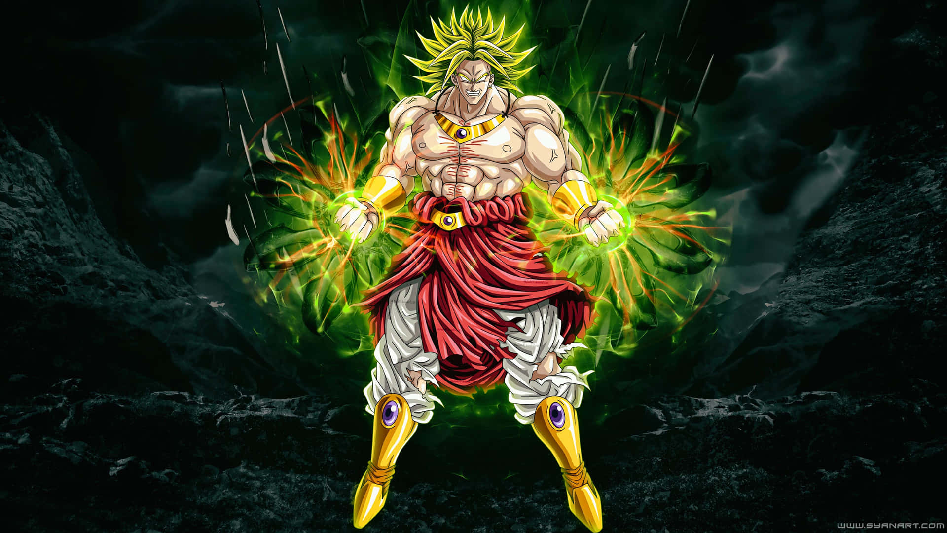 Unleash Your Power With The Broly 4k Ultrahd Television. Background