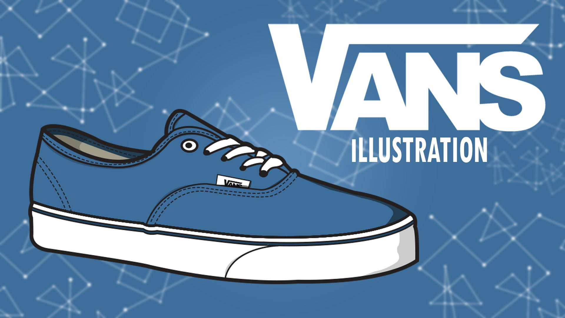 Unleash Your Style With Vans Off The Wall Blue Skateboarding Shoes Background