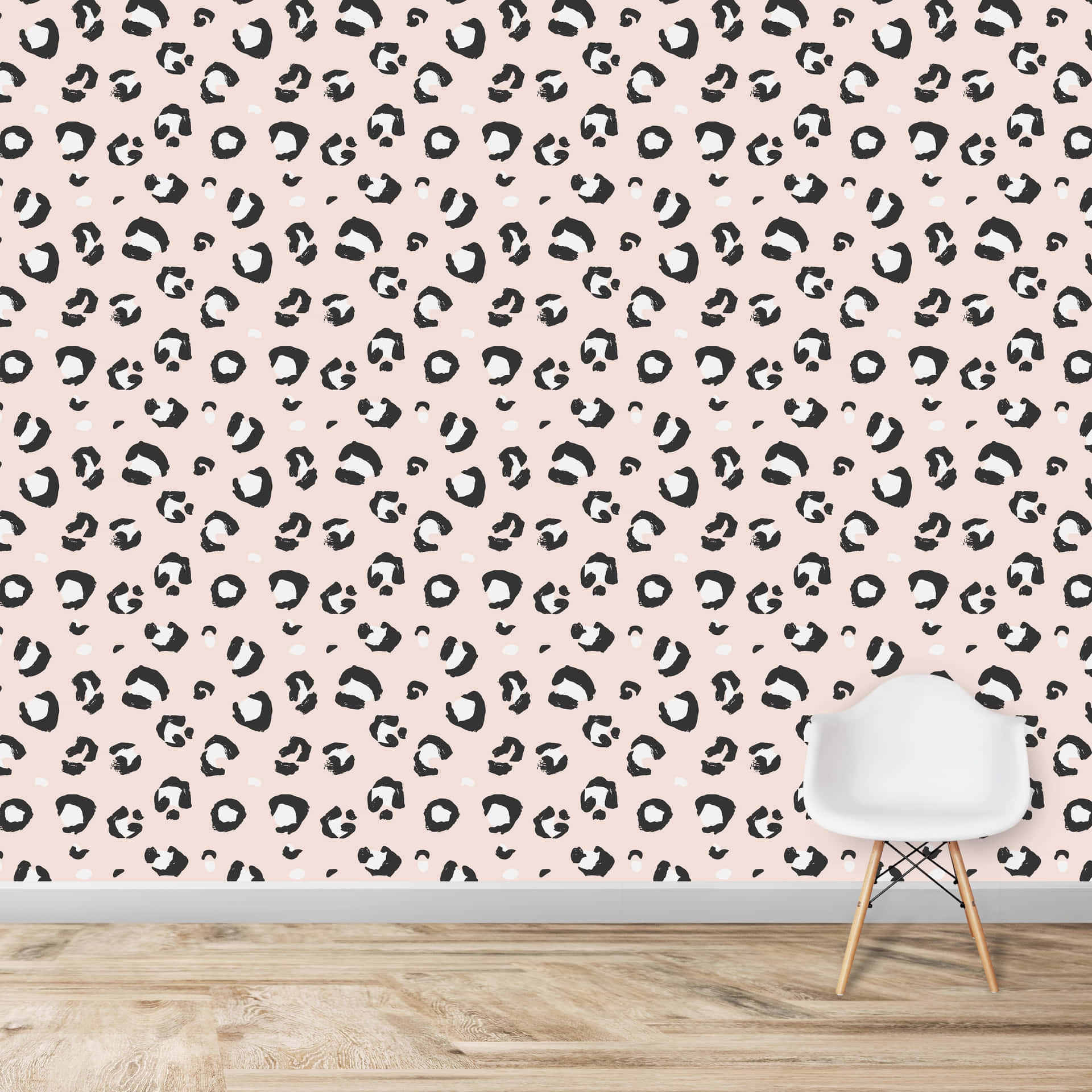 Unleash Your Wild Side With A Bold Pink Leopard Print! Background