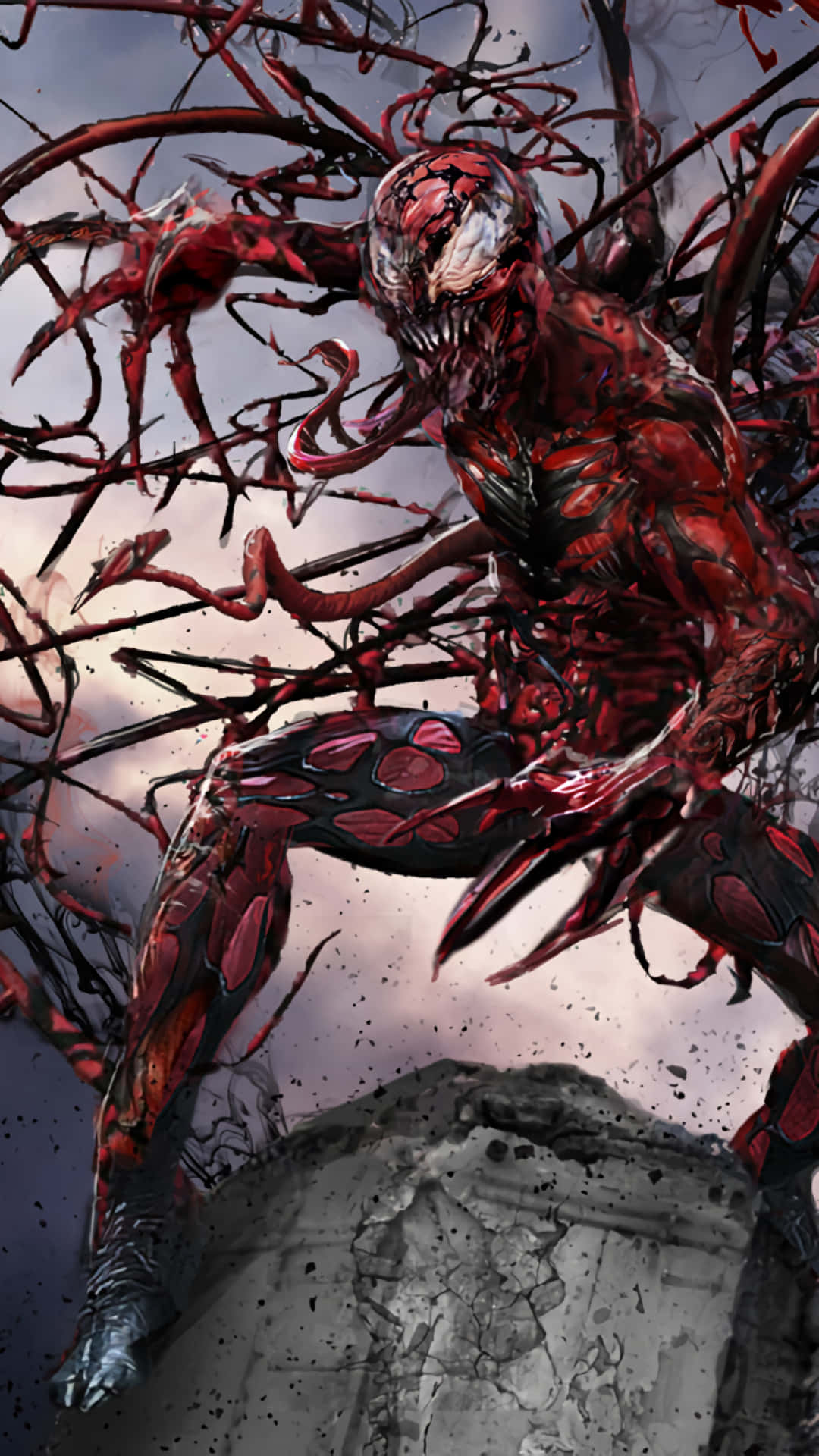 Unleashing Chaos - Carnage Iphone Wallpaper Background