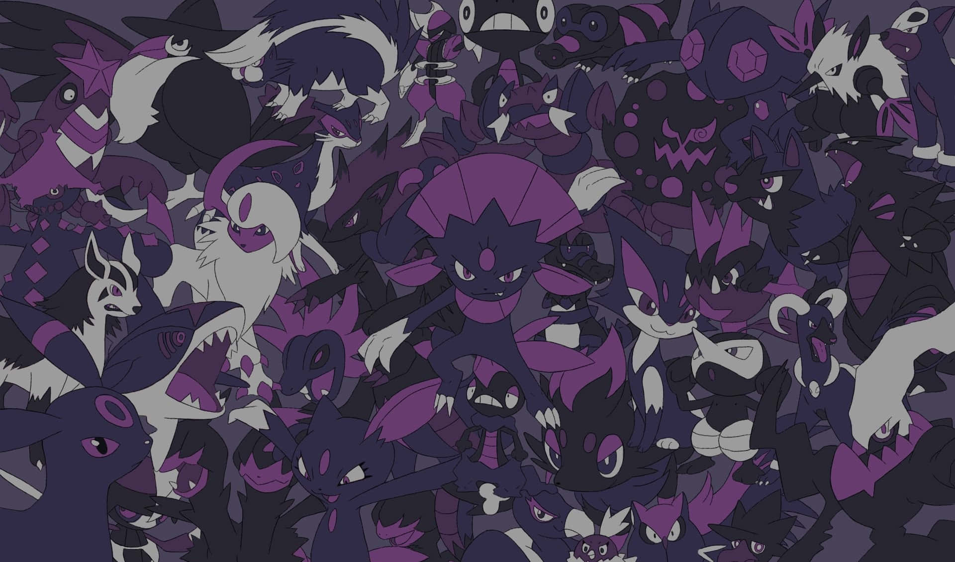 Unleashing Darkness - Honchkrow And Other Dark Pokemon In Their Element Background