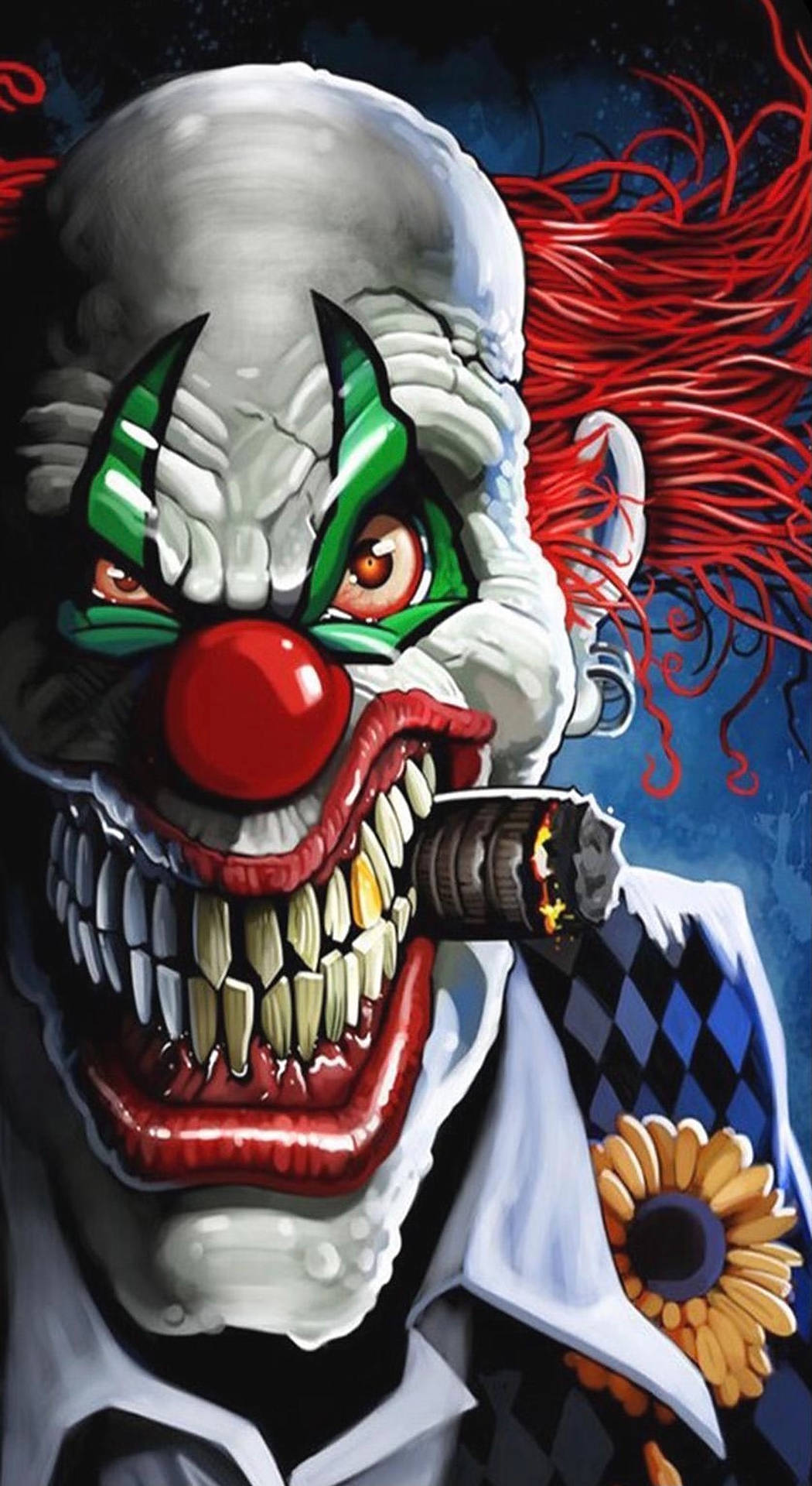 Unleashing Horror: Scary Clown Artwork Background