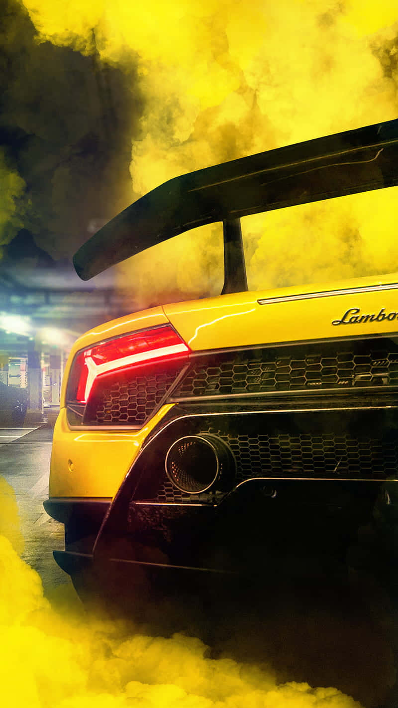 Unleashing Power - The Supercar Lamborghini Aventador Background