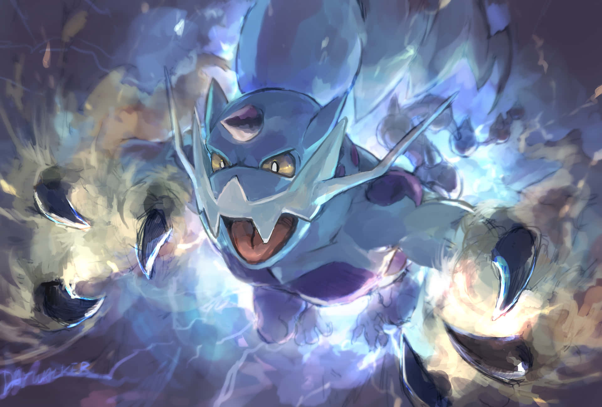 Unleashing The Thunder: Thundurus In Action Background