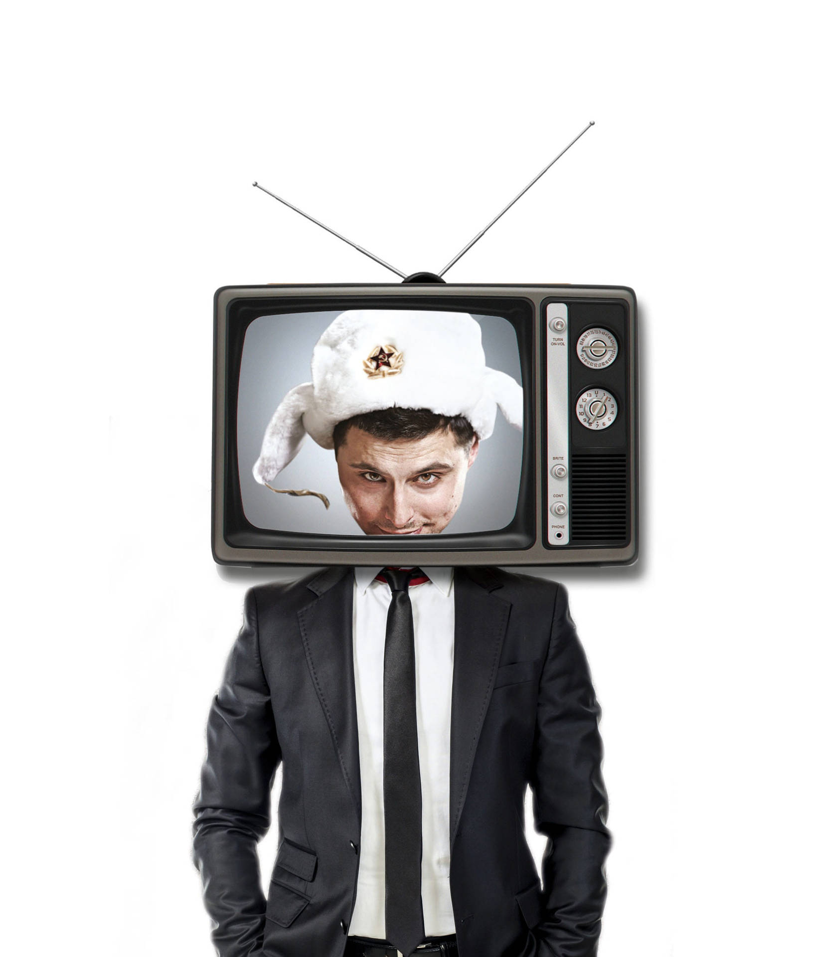 Unleashing The Unusual: Man With A Tv For A Head Background