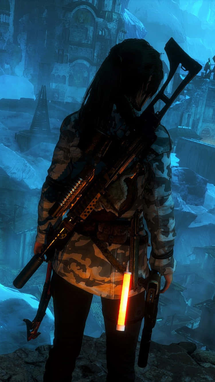 Unlock Adventure With The Tomb Raider Phone Background