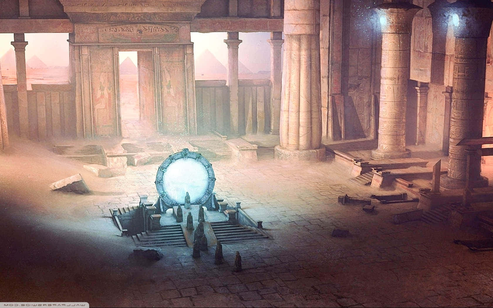 Unlock Ancient Worlds With The Stargate Background